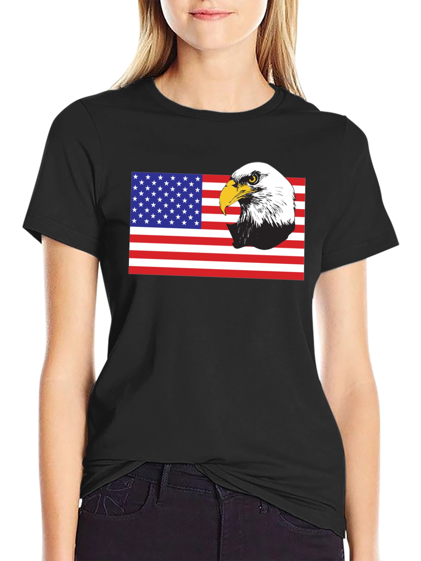 American Eagle Flag Graphic T-Shirt