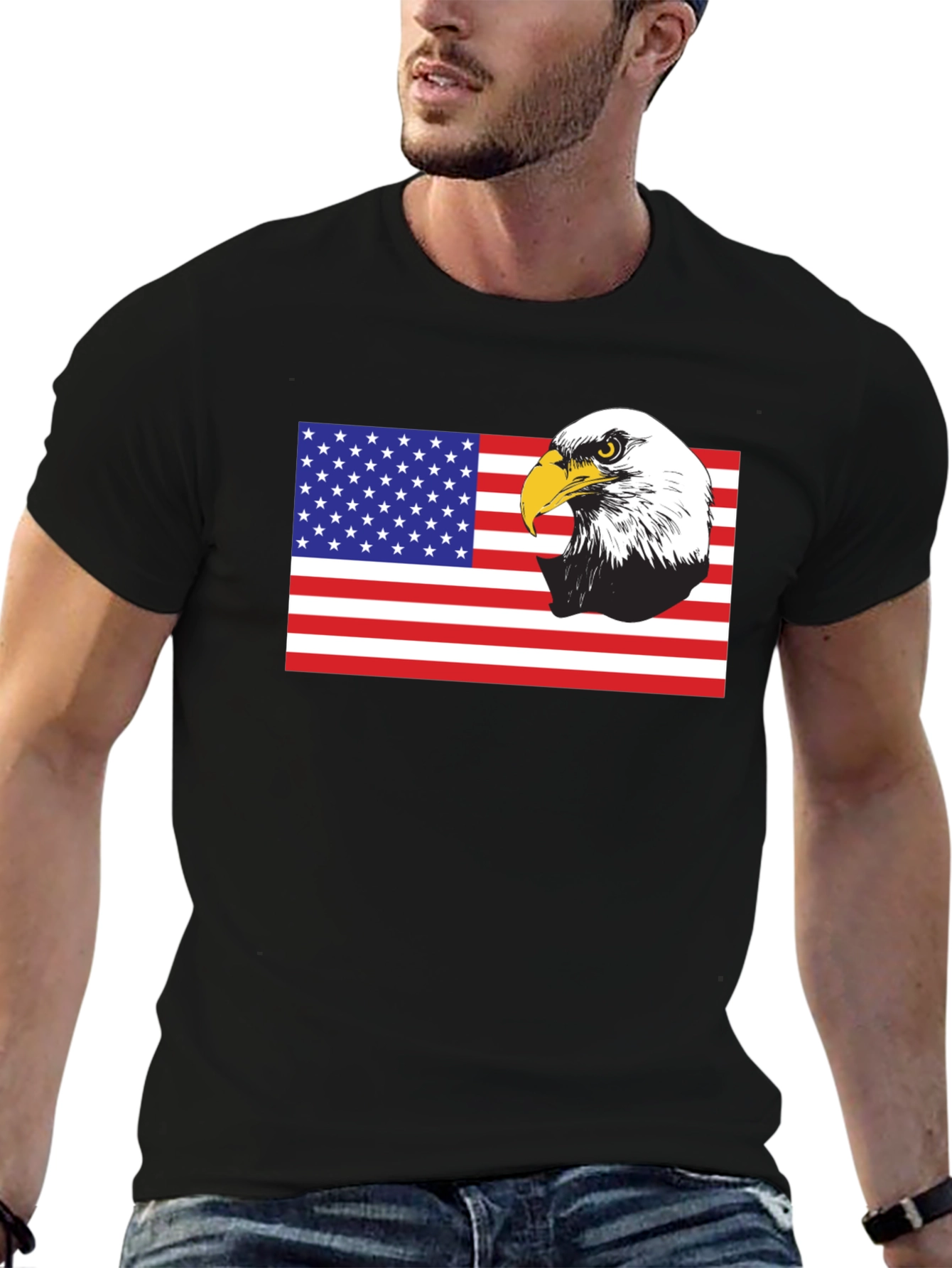 American Eagle Flag Graphic T-Shirt