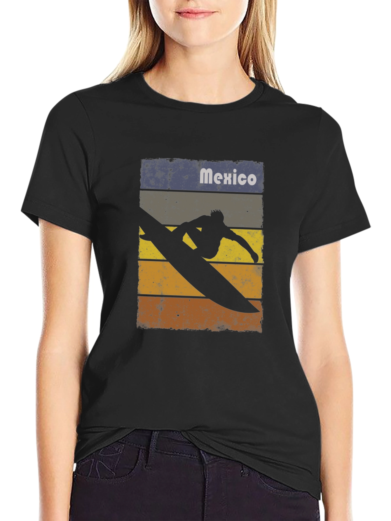 Mexico Surfer T-Shirt - Retro Style Surf Tee