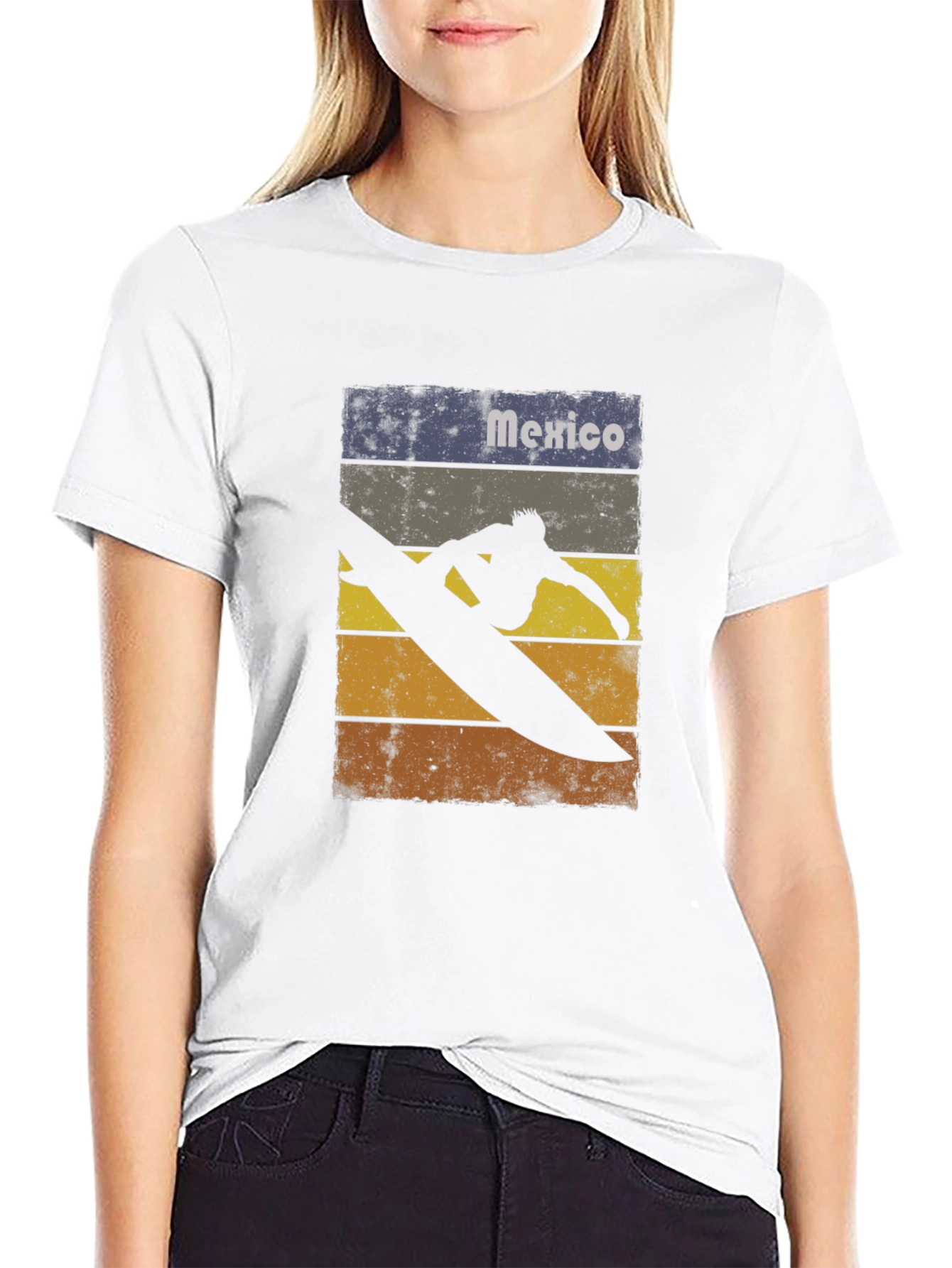 Mexico Surfer T-Shirt - Retro Style Surf Tee