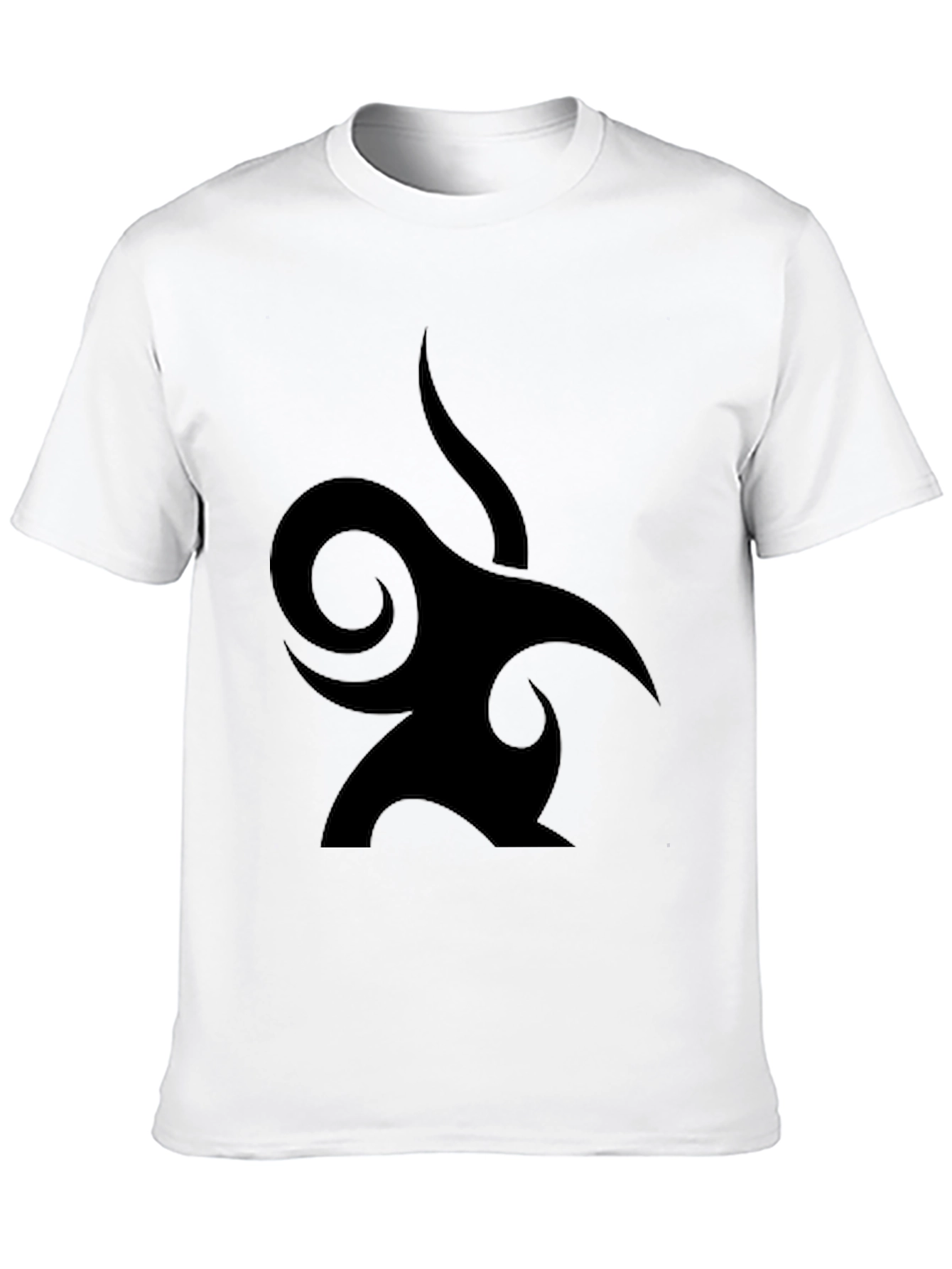 Black Tribal Graphic Tee - Modern Style