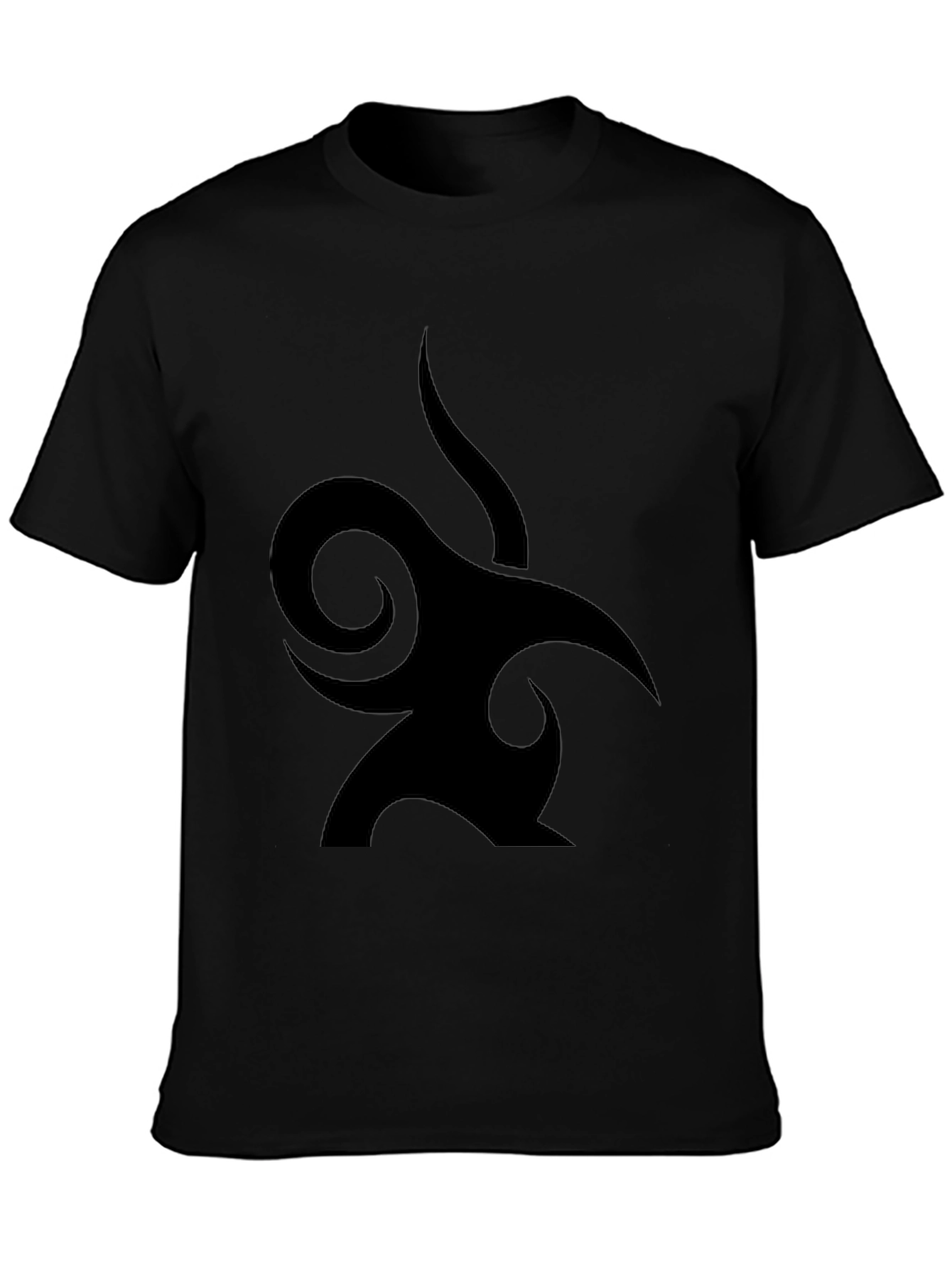 Black Tribal Graphic Tee - Modern Style