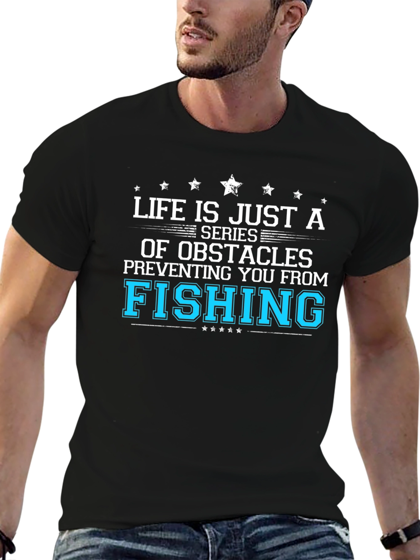 Fishing Obstacles Graphic Tee