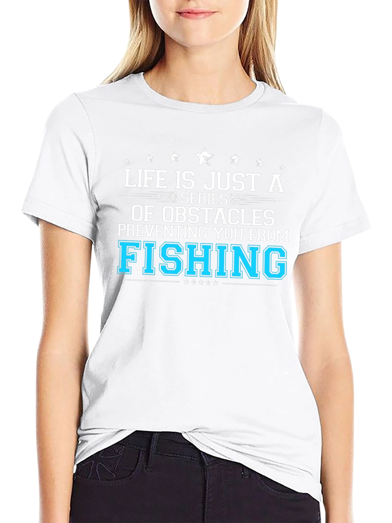 Fishing Obstacles Graphic Tee