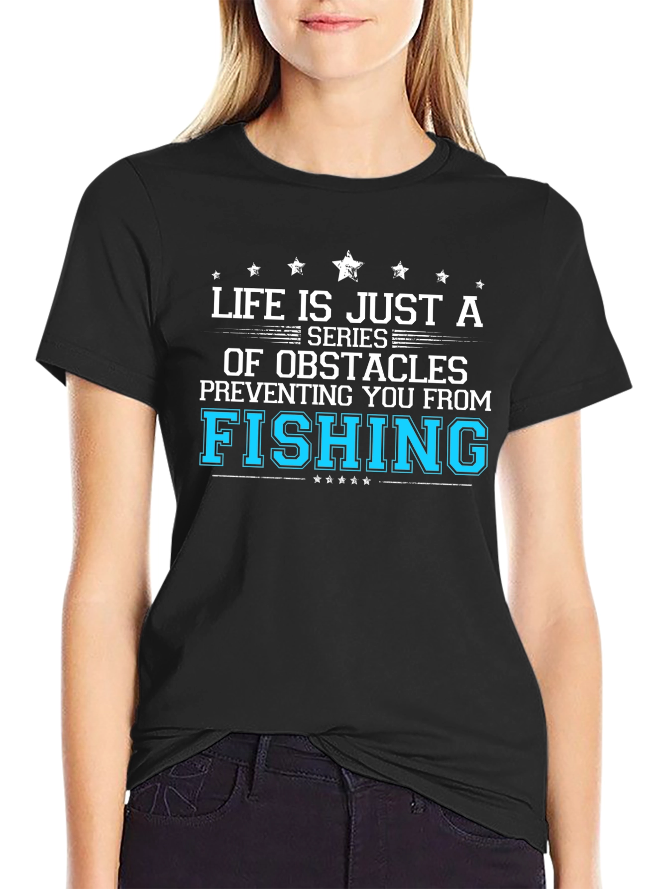 Fishing Obstacles Graphic Tee