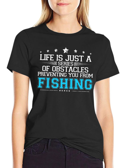 Fishing Obstacles Graphic Tee
