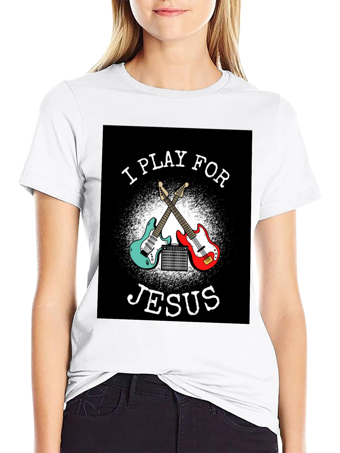 I Play For Jesus Black T-Shirt