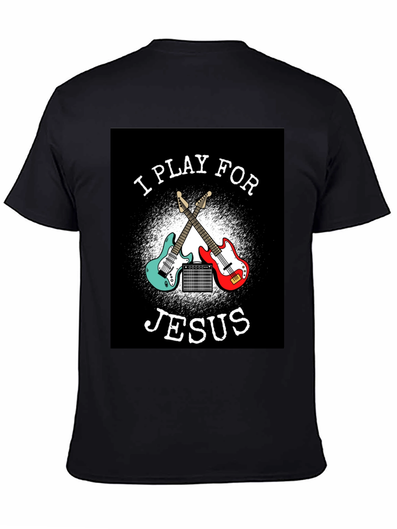 I Play For Jesus Black T-Shirt
