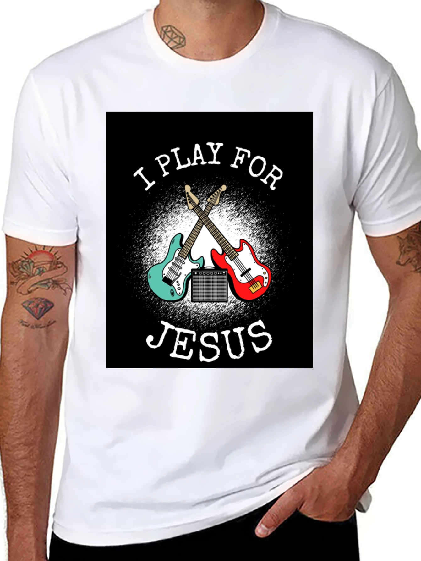 I Play For Jesus Black T-Shirt