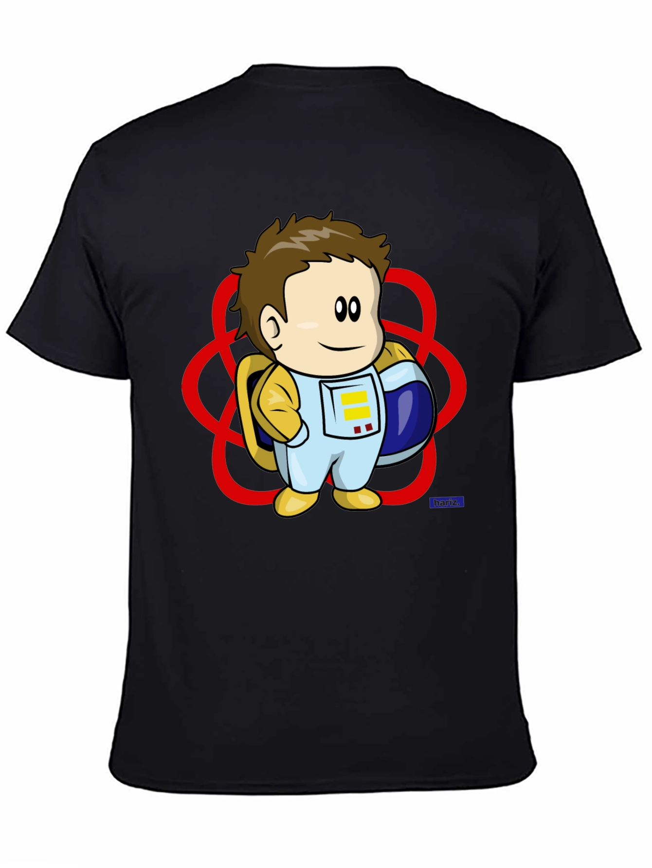 Astronaut Cartoon Graphic T-Shirt