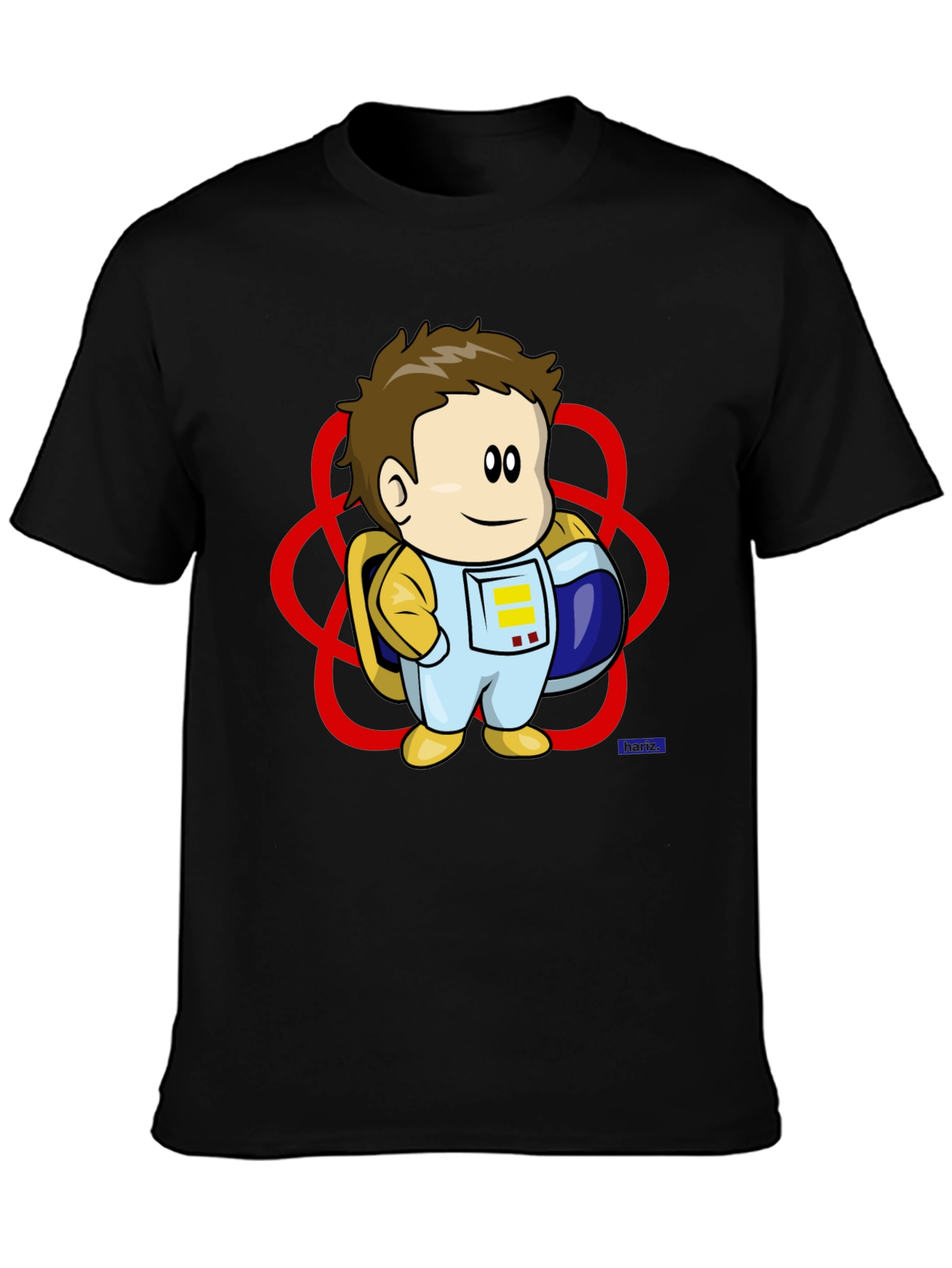 Astronaut Cartoon Graphic T-Shirt