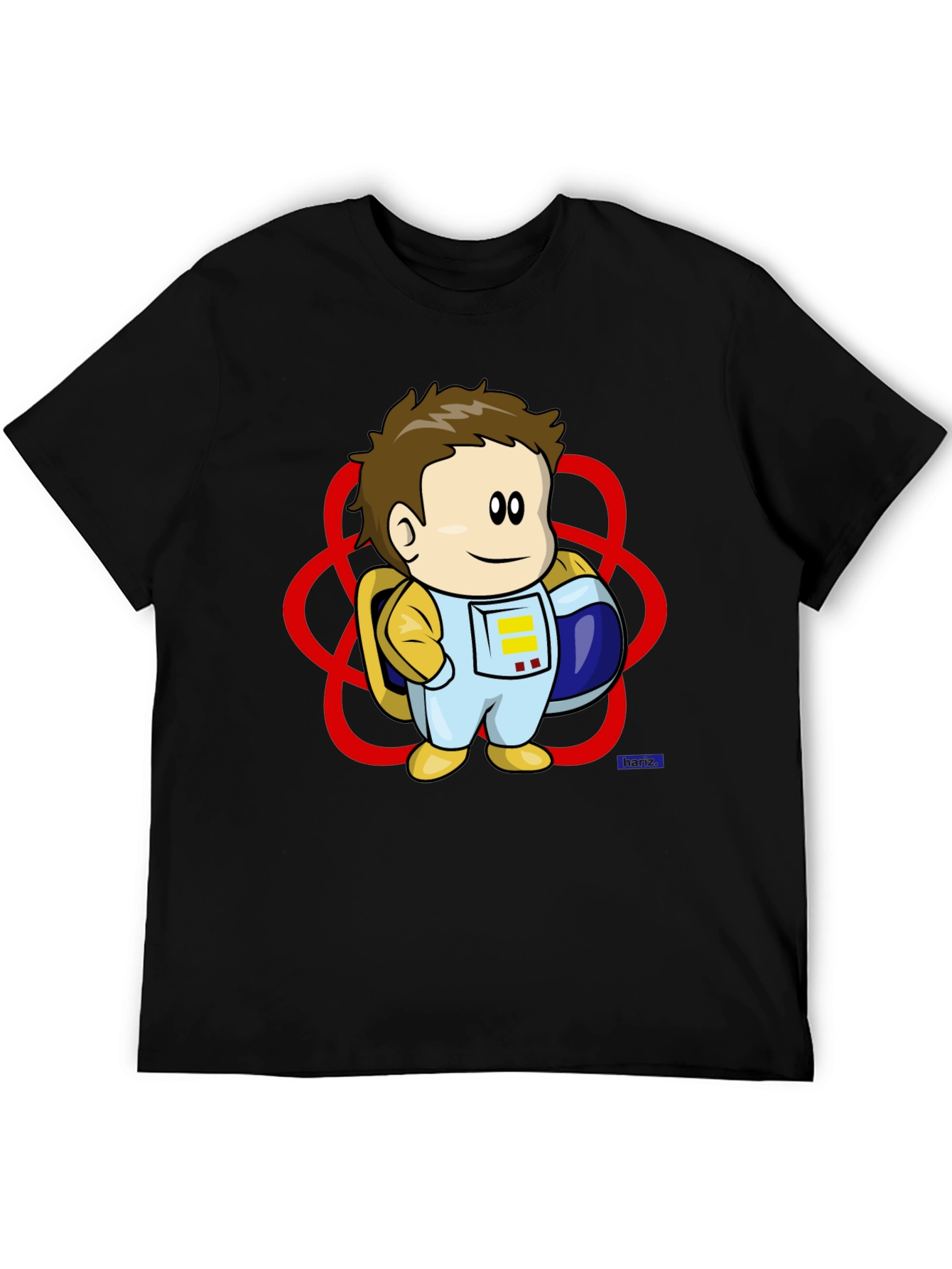 Astronaut Cartoon Graphic T-Shirt