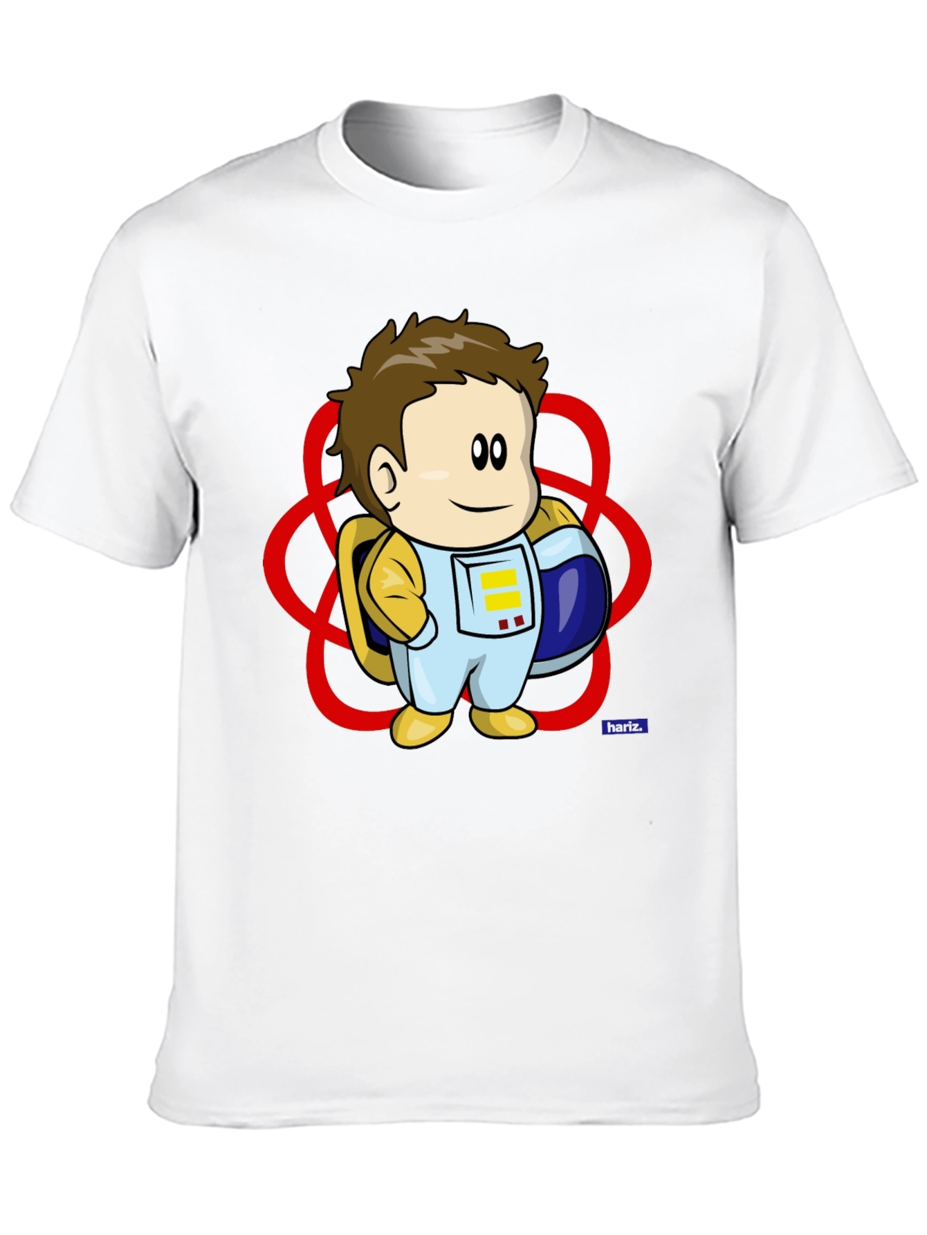 Astronaut Cartoon Graphic T-Shirt