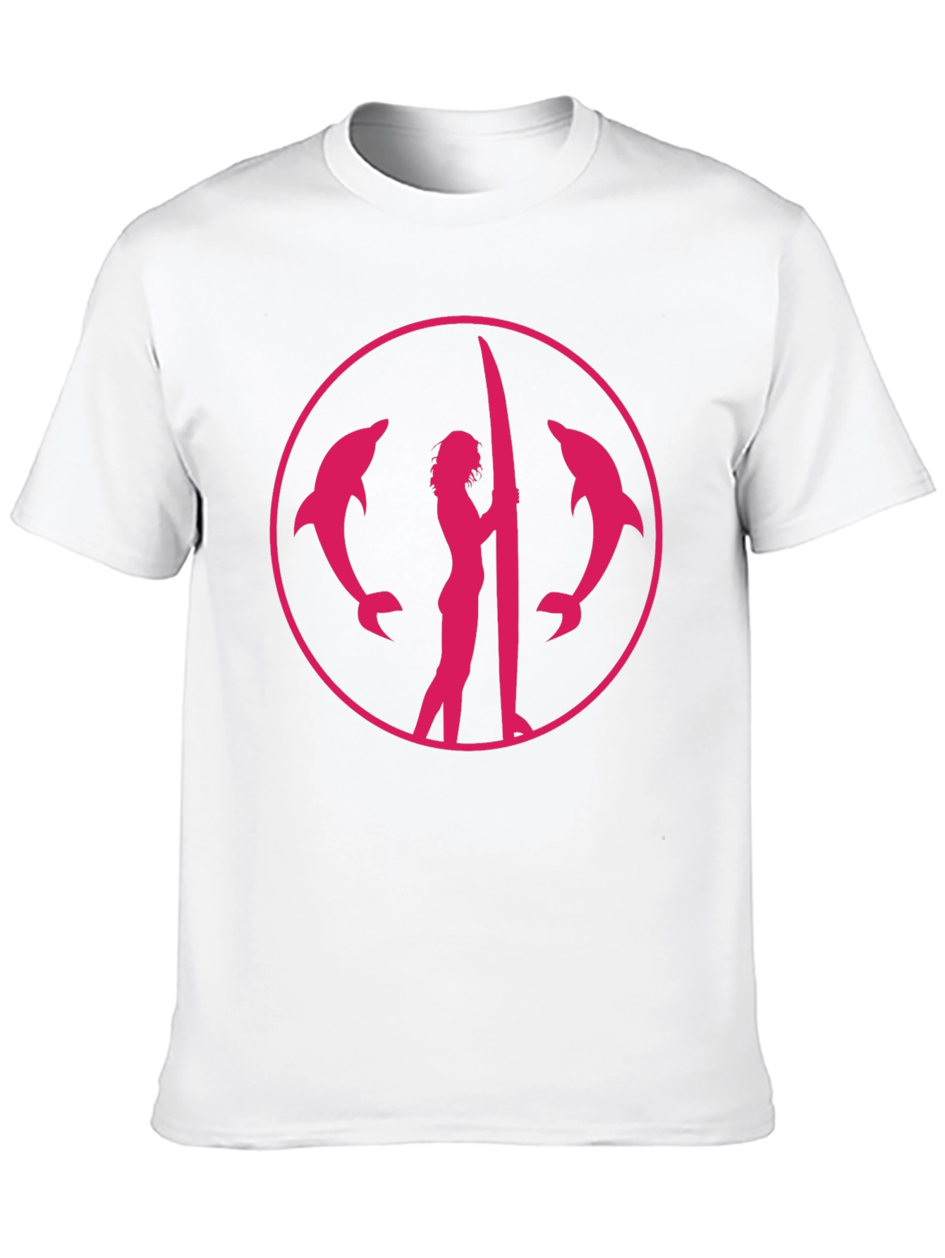Dolphin Surfer Graphic Tee - Black