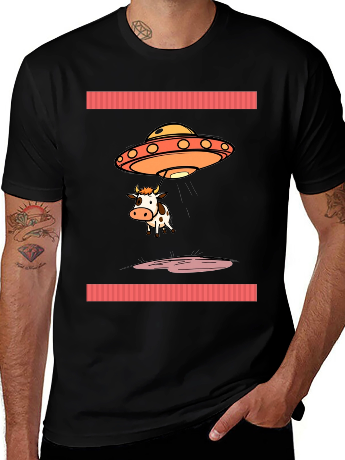 Alien Cow Abduction T-Shirt