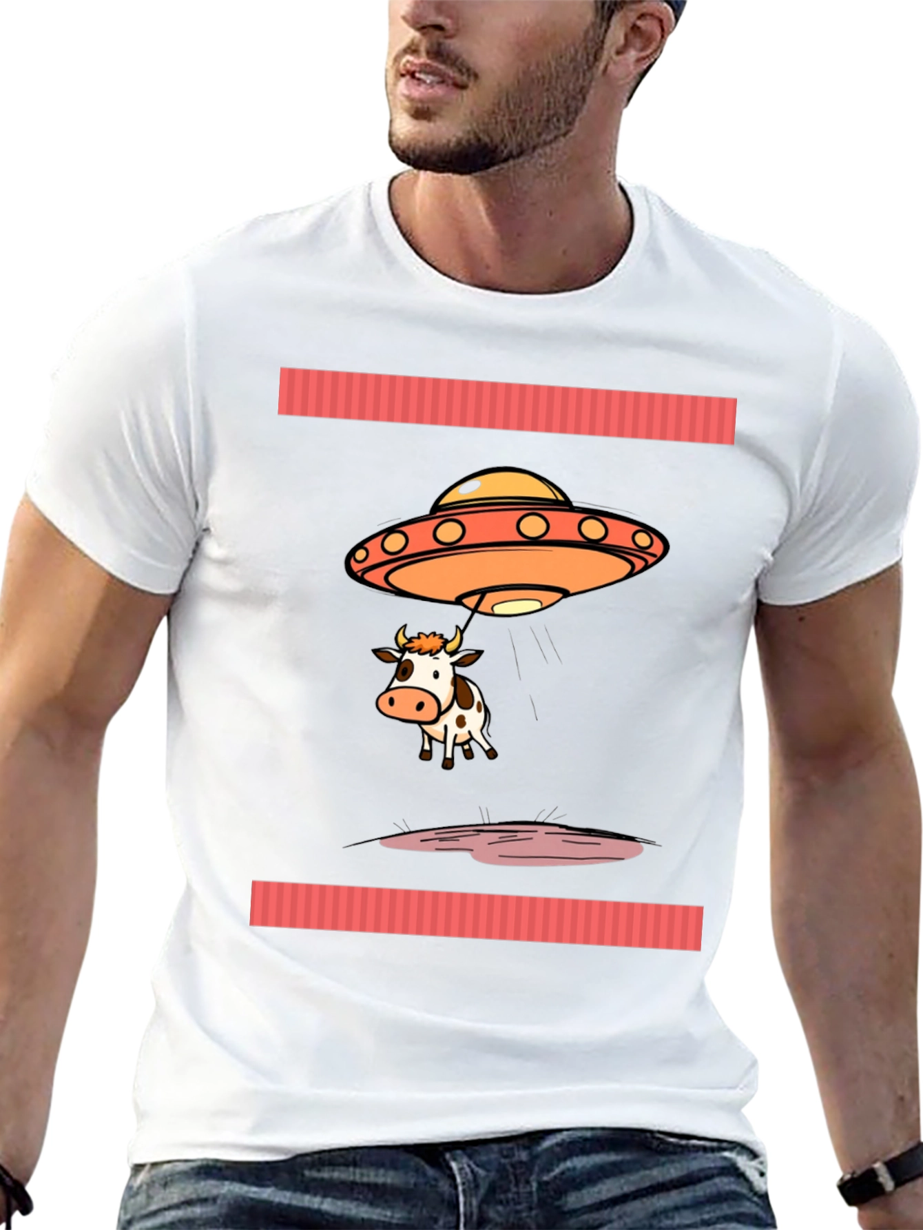 Alien Cow Abduction T-Shirt