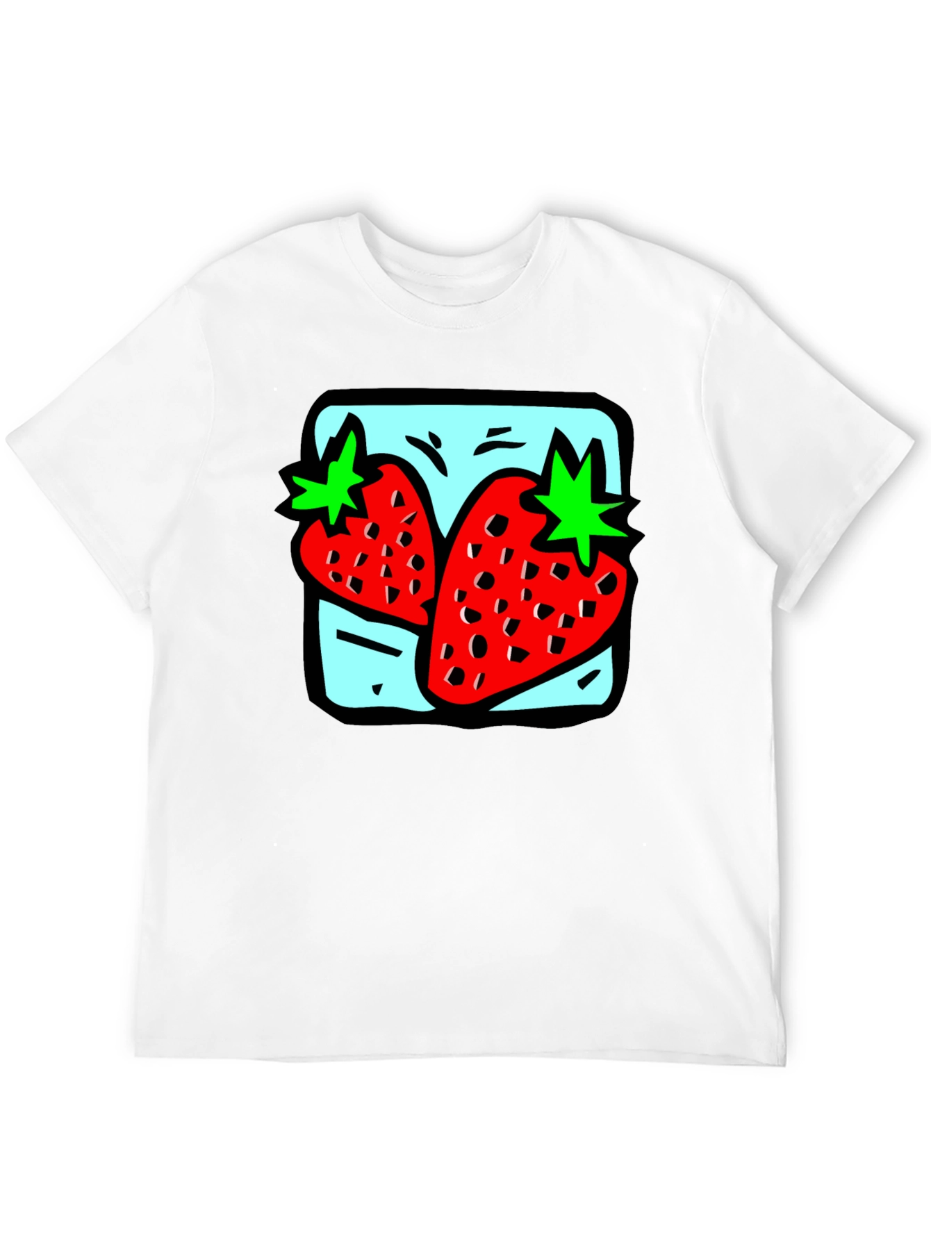 Strawberry Graphic Tee - Quirky Fruit Design