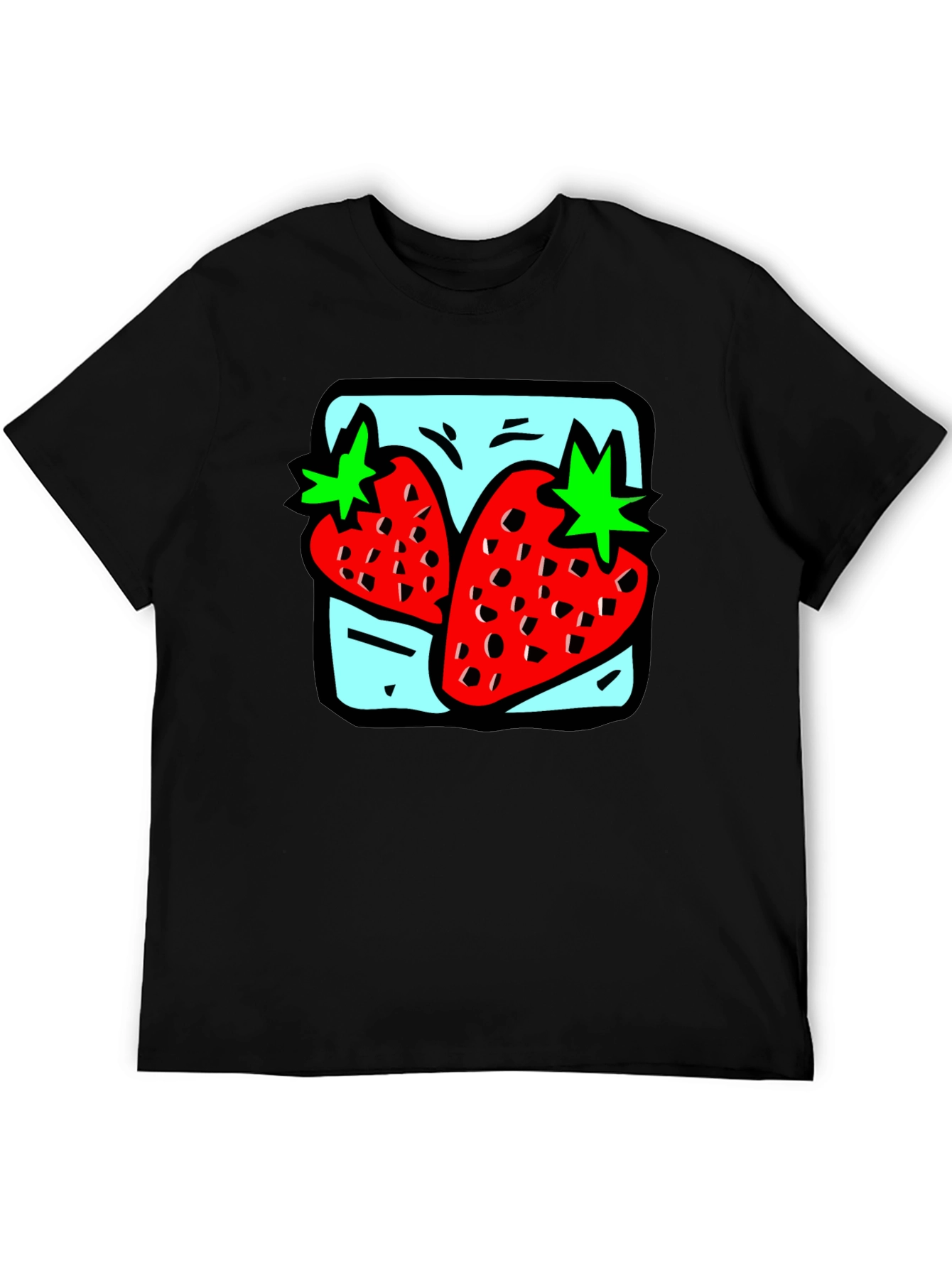 Strawberry Graphic Tee - Quirky Fruit Design