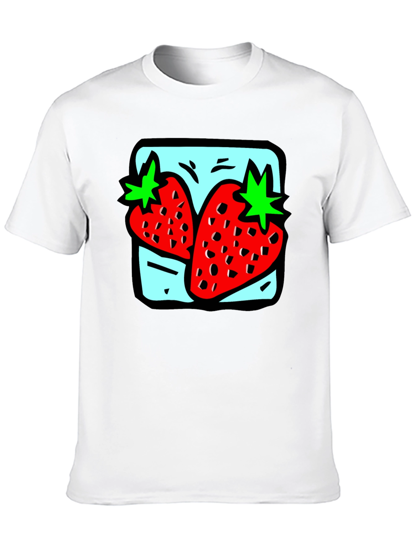 Strawberry Graphic Tee - Quirky Fruit Design