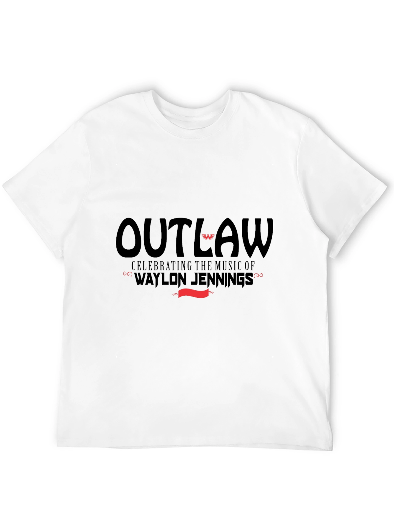 Outlaw Waylon Jennings Music Tee - Black