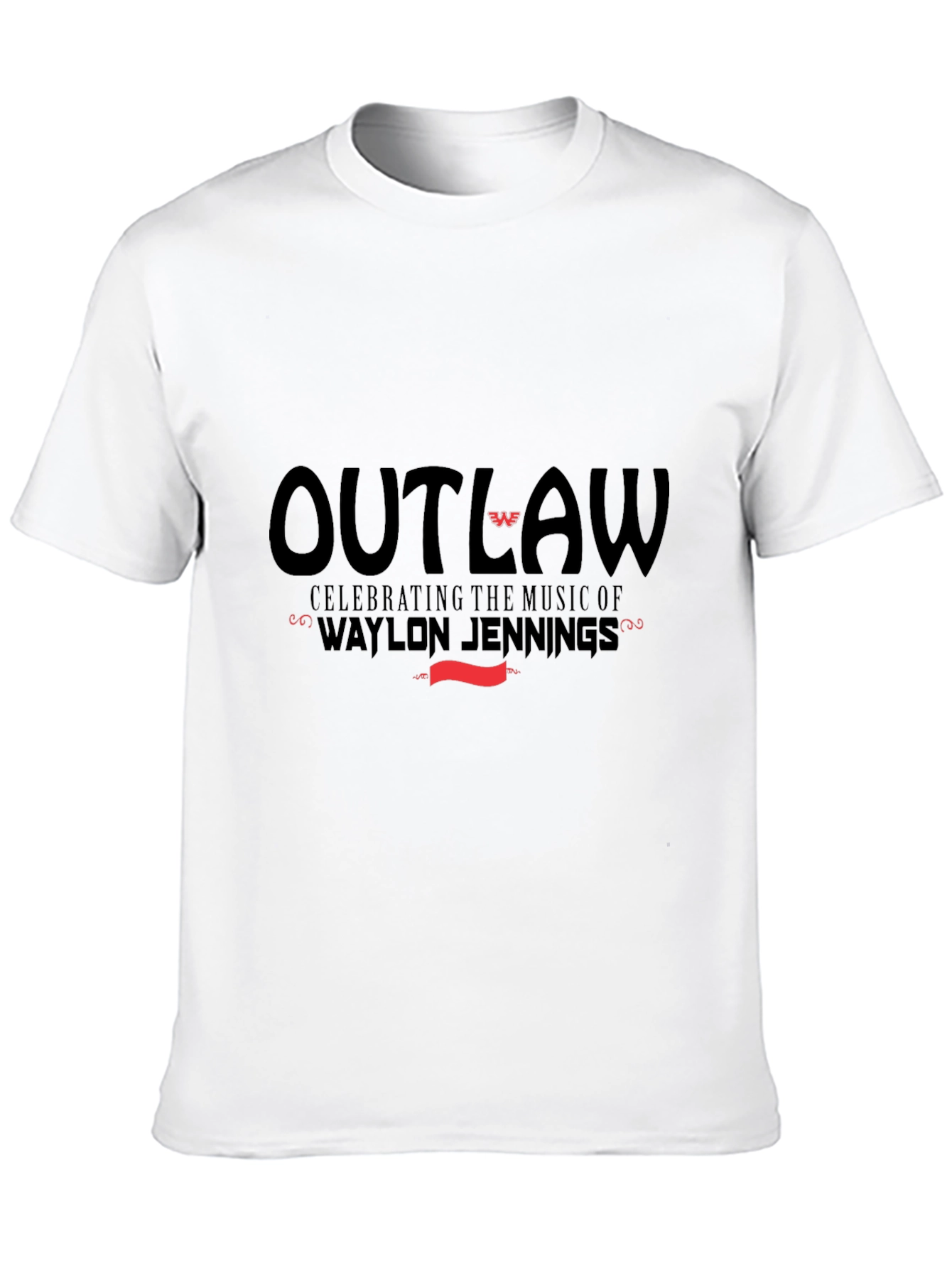 Outlaw Waylon Jennings Music Tee - Black