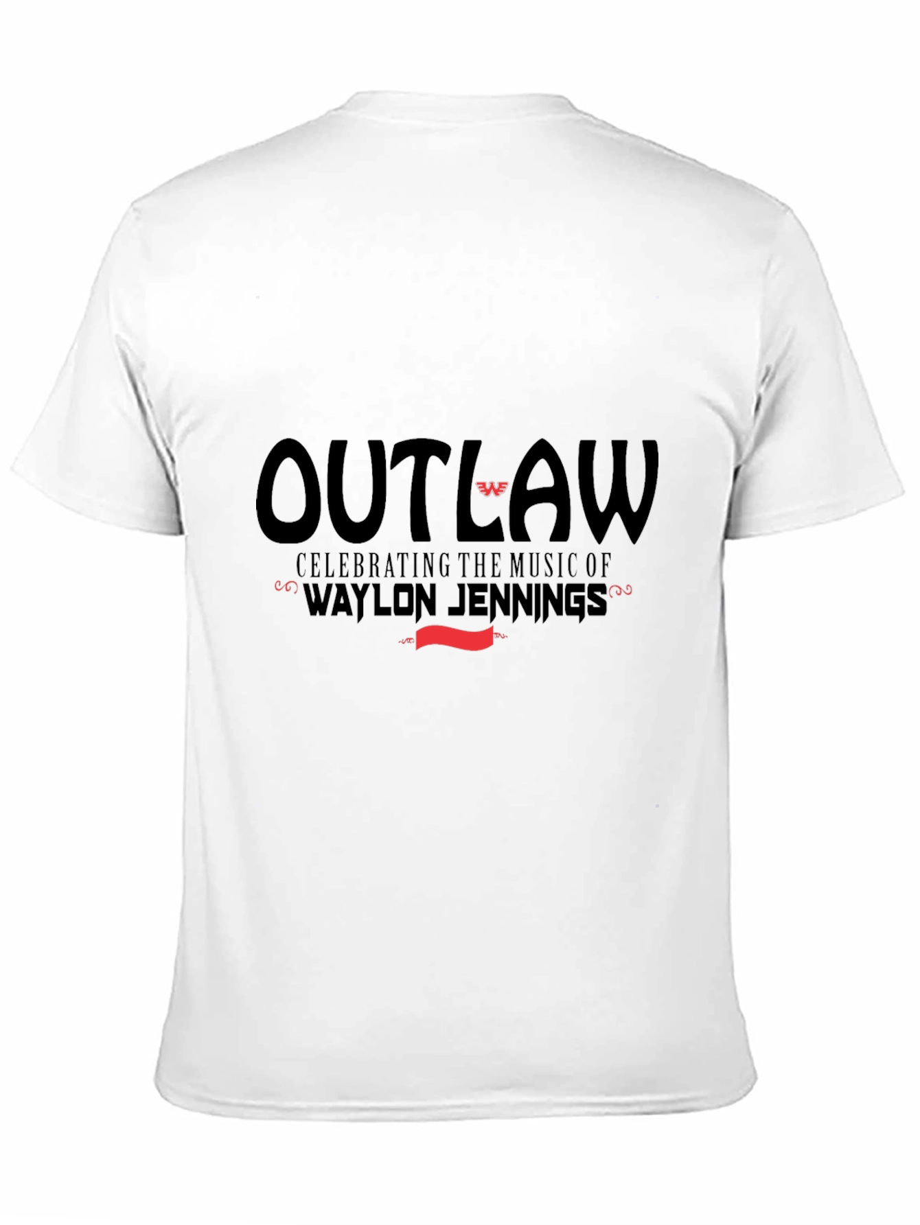 Outlaw Waylon Jennings Music Tee - Black