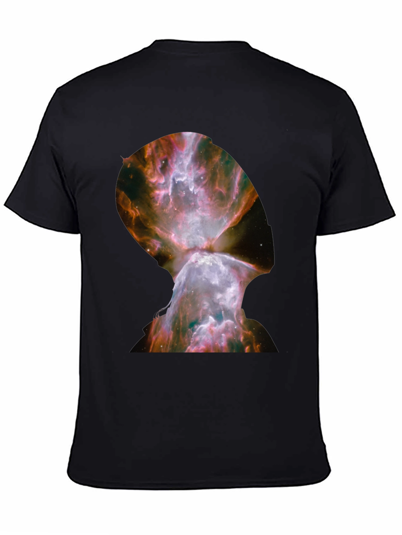 Nebula Graphic Print Black T-Shirt