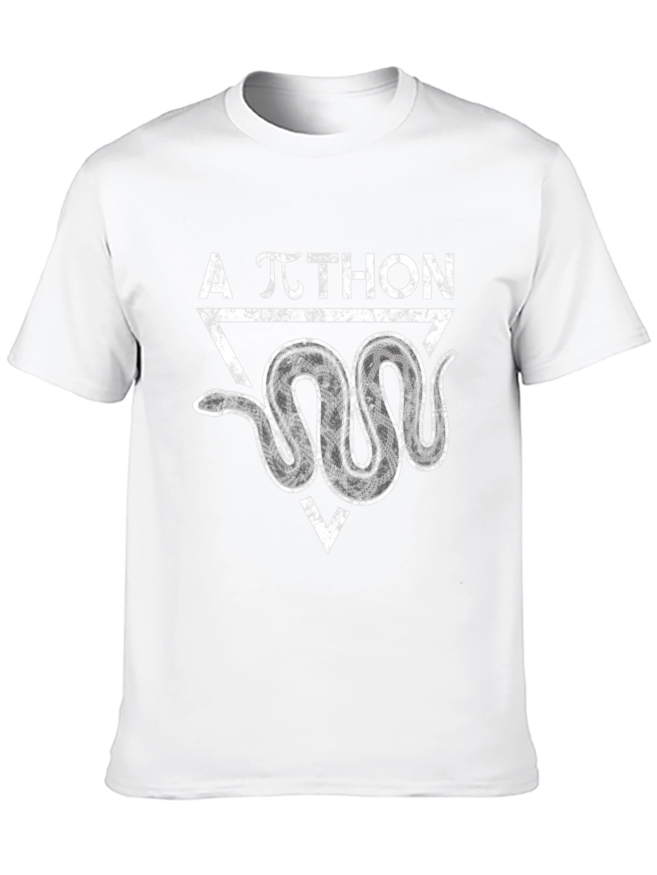 A Pi-thon Shirt Black Cotton Snake Graphic Tee