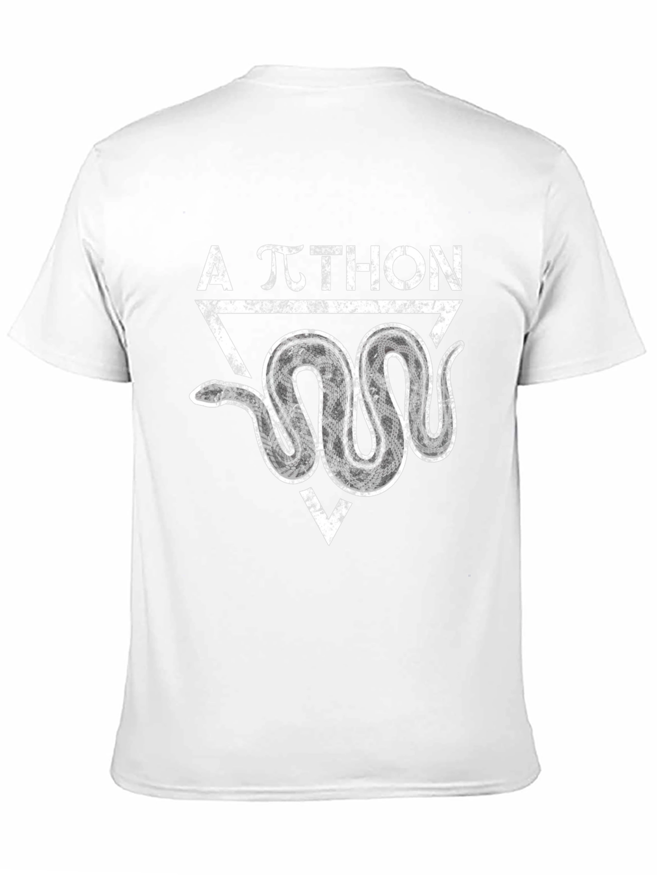A Pi-thon Shirt Black Cotton Snake Graphic Tee