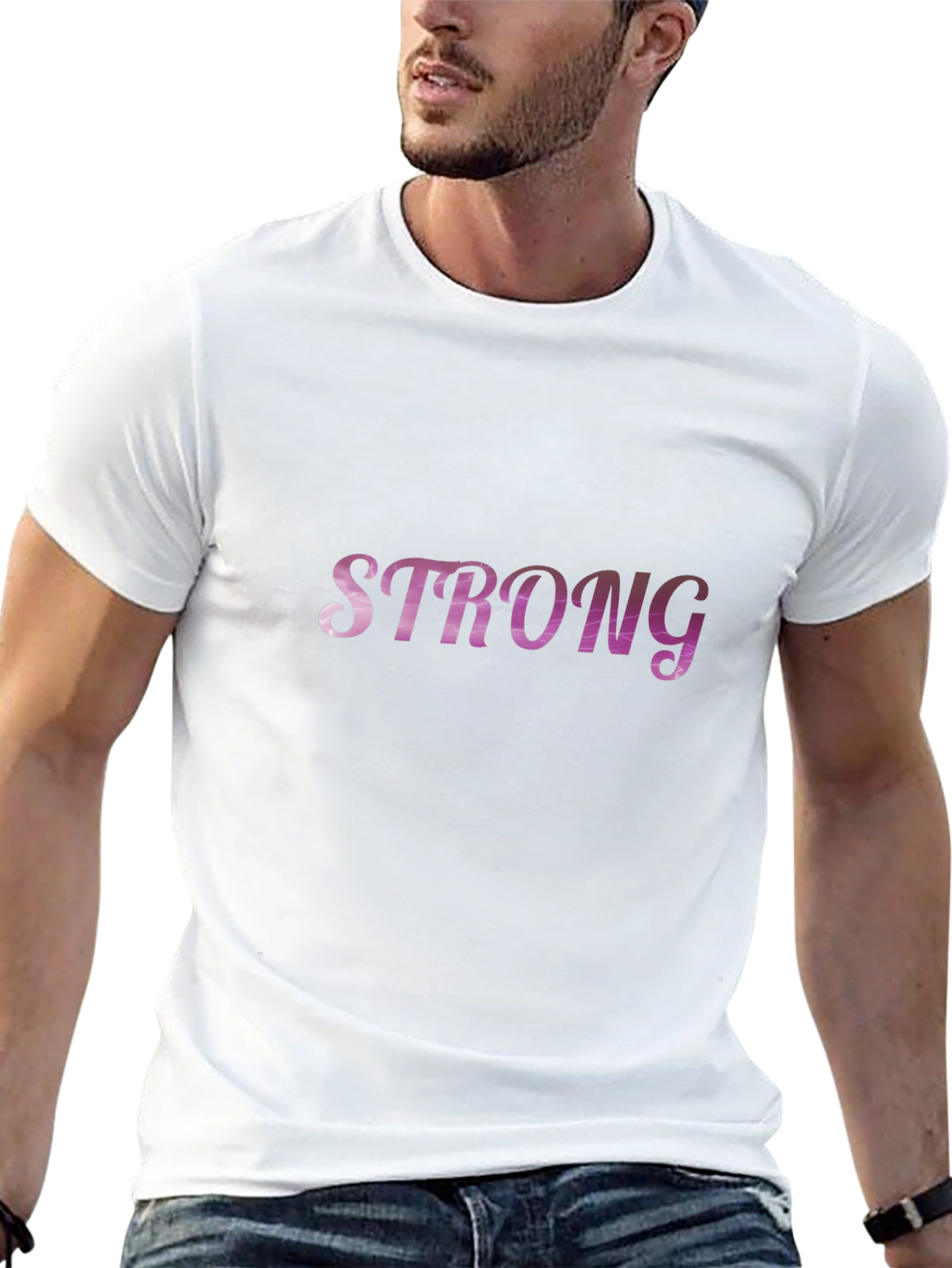 Strong Statement Tee - Black Cotton Blend
