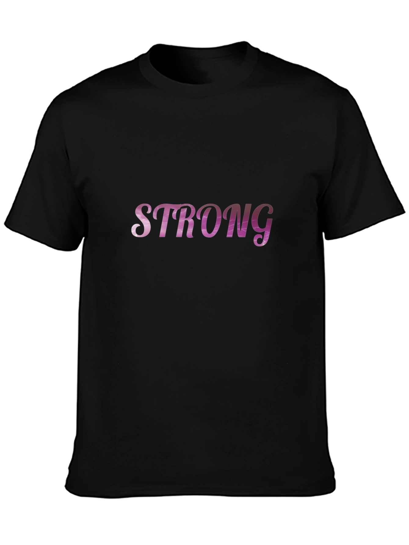 Strong Statement Tee - Black Cotton Blend