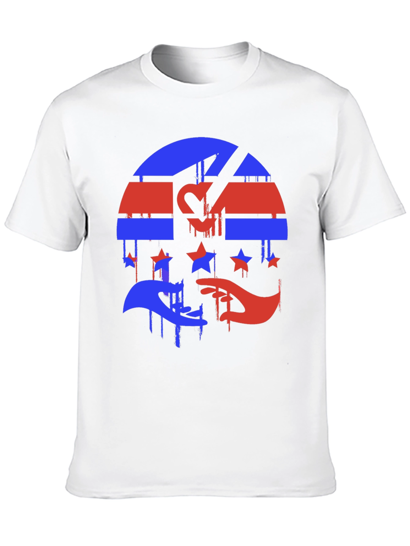 Red & Blue Graphic Tee