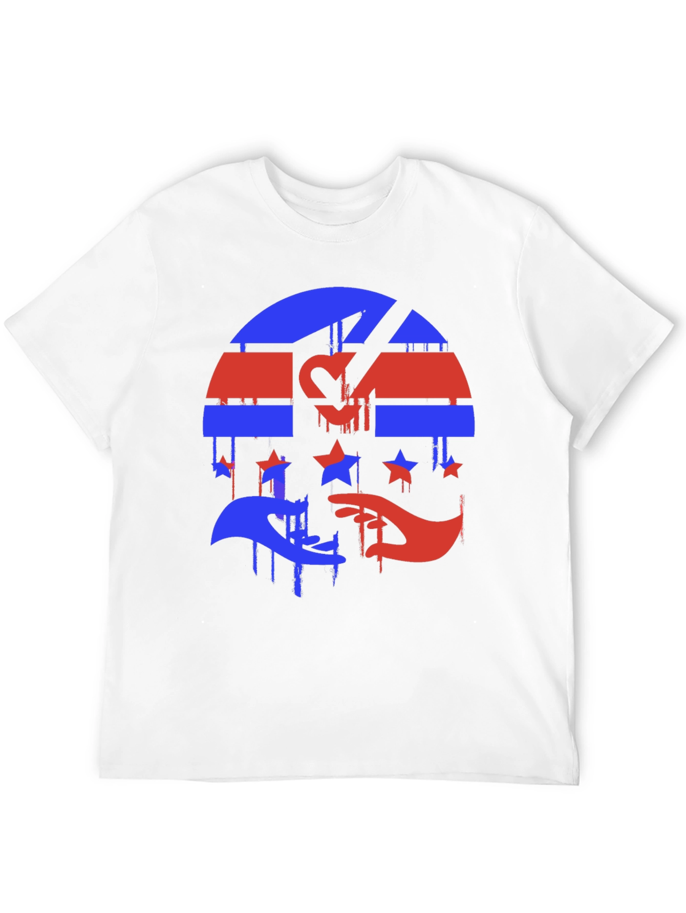 Red & Blue Graphic Tee