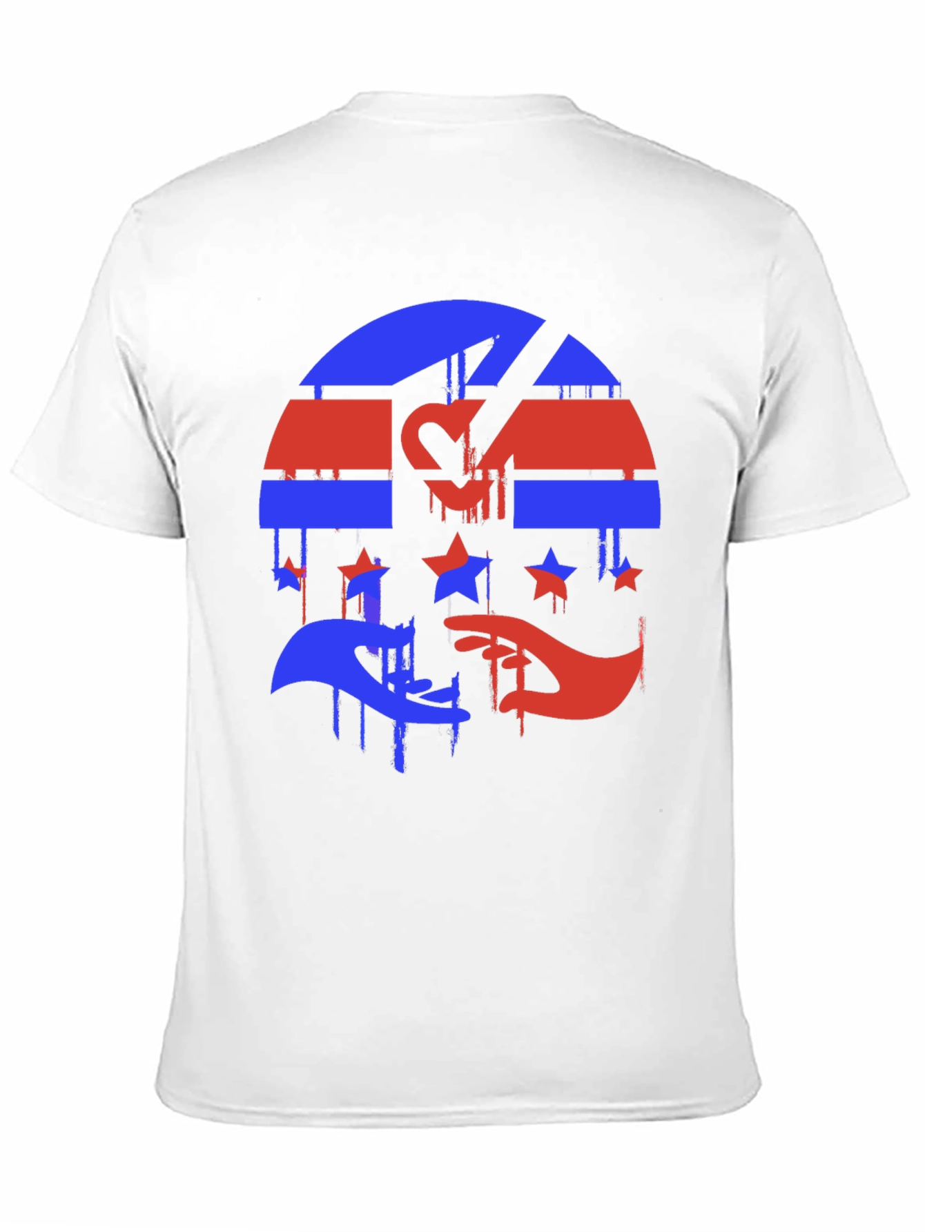 Red & Blue Graphic Tee