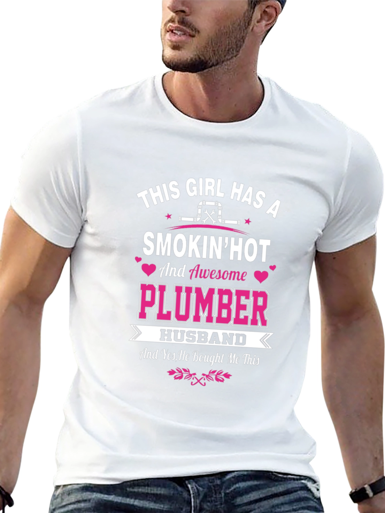 Smokin Hot Plumber Husband T-Shirt