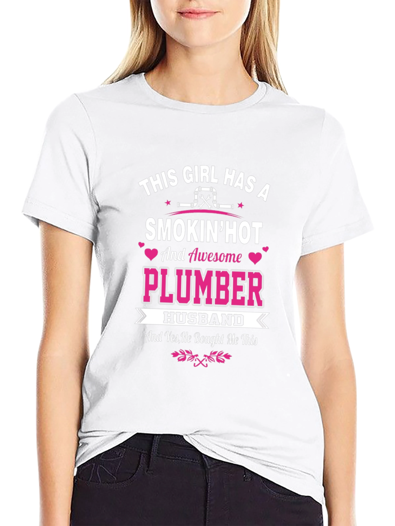 Smokin Hot Plumber Husband T-Shirt