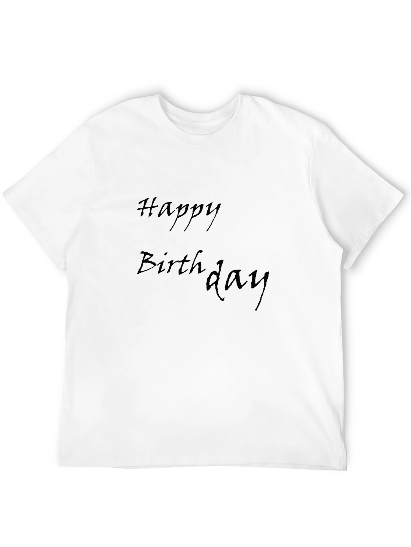 Happy Birthday Black T-Shirt for Men