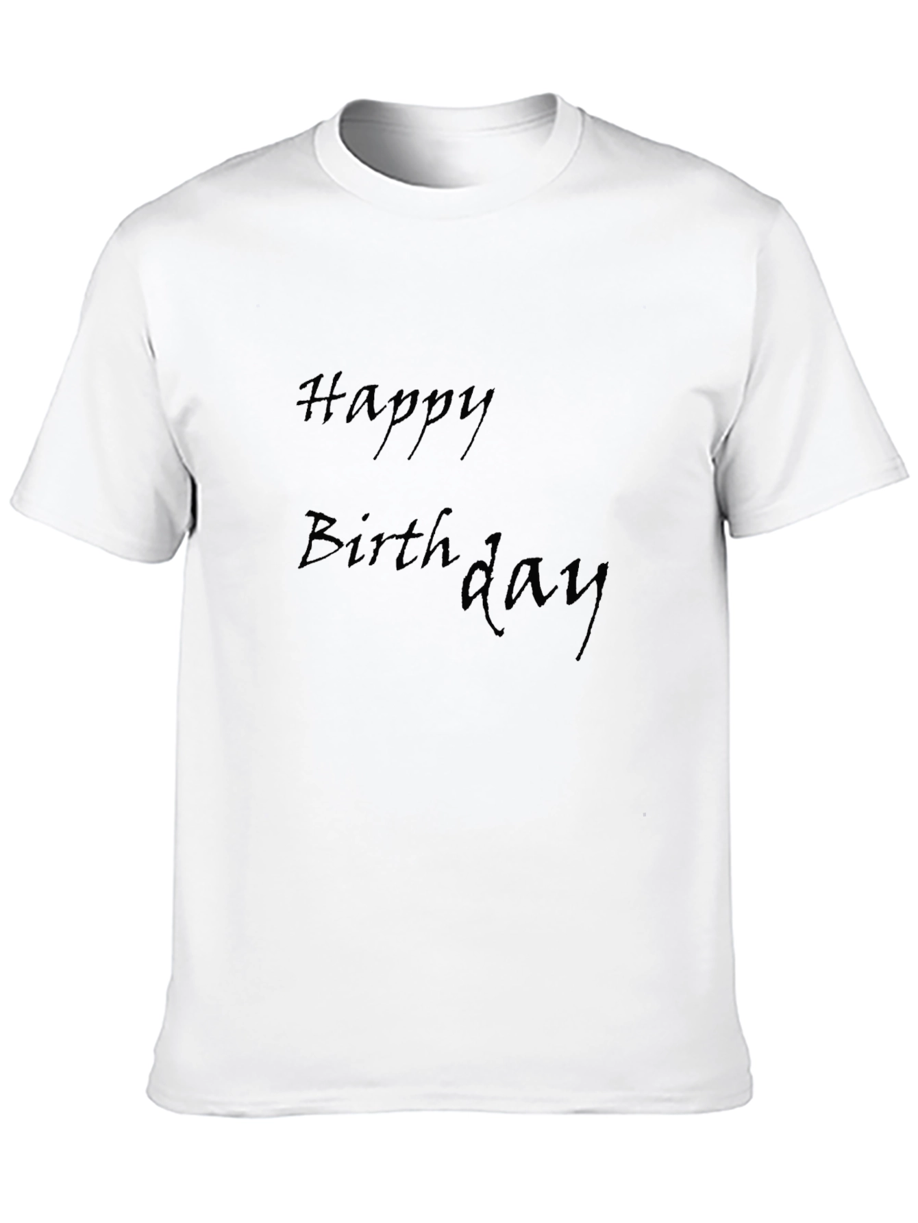 Happy Birthday Black T-Shirt for Men