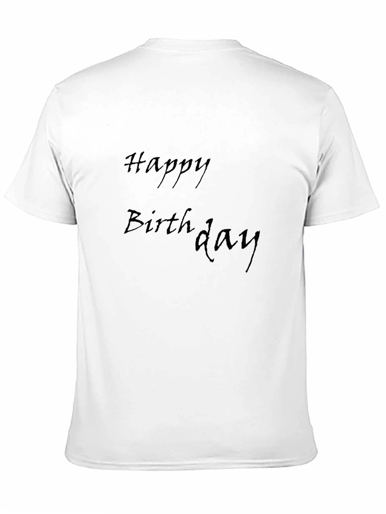 Happy Birthday Black T-Shirt for Men