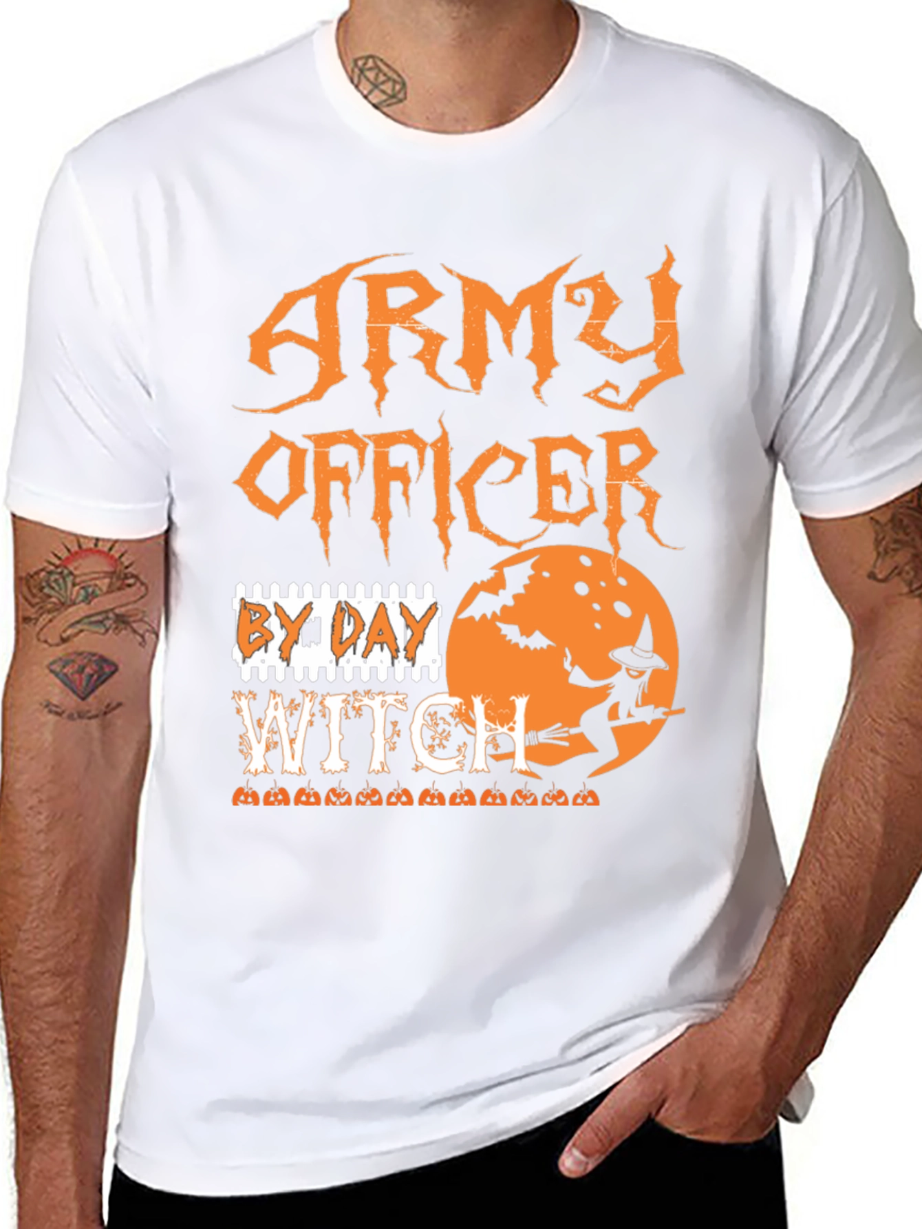 Army Officer By Day Witch T-Shirt