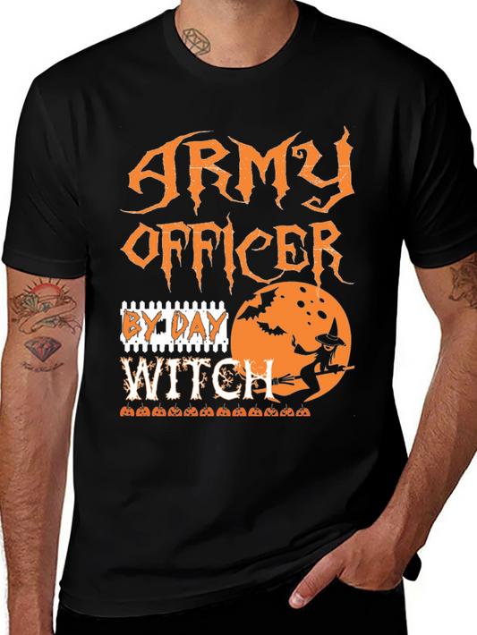 Army Officer By Day Witch T-Shirt