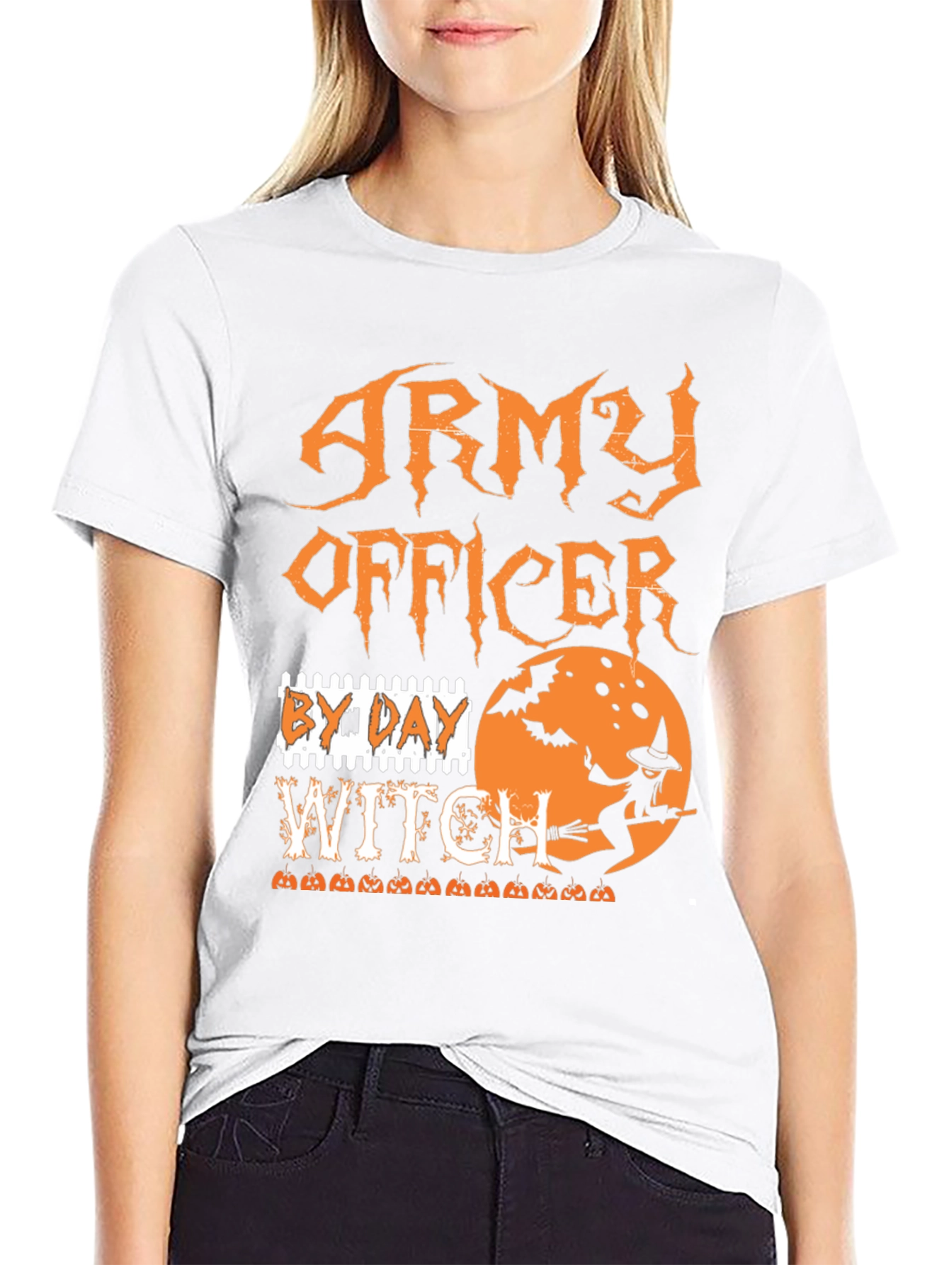 Army Officer By Day Witch T-Shirt