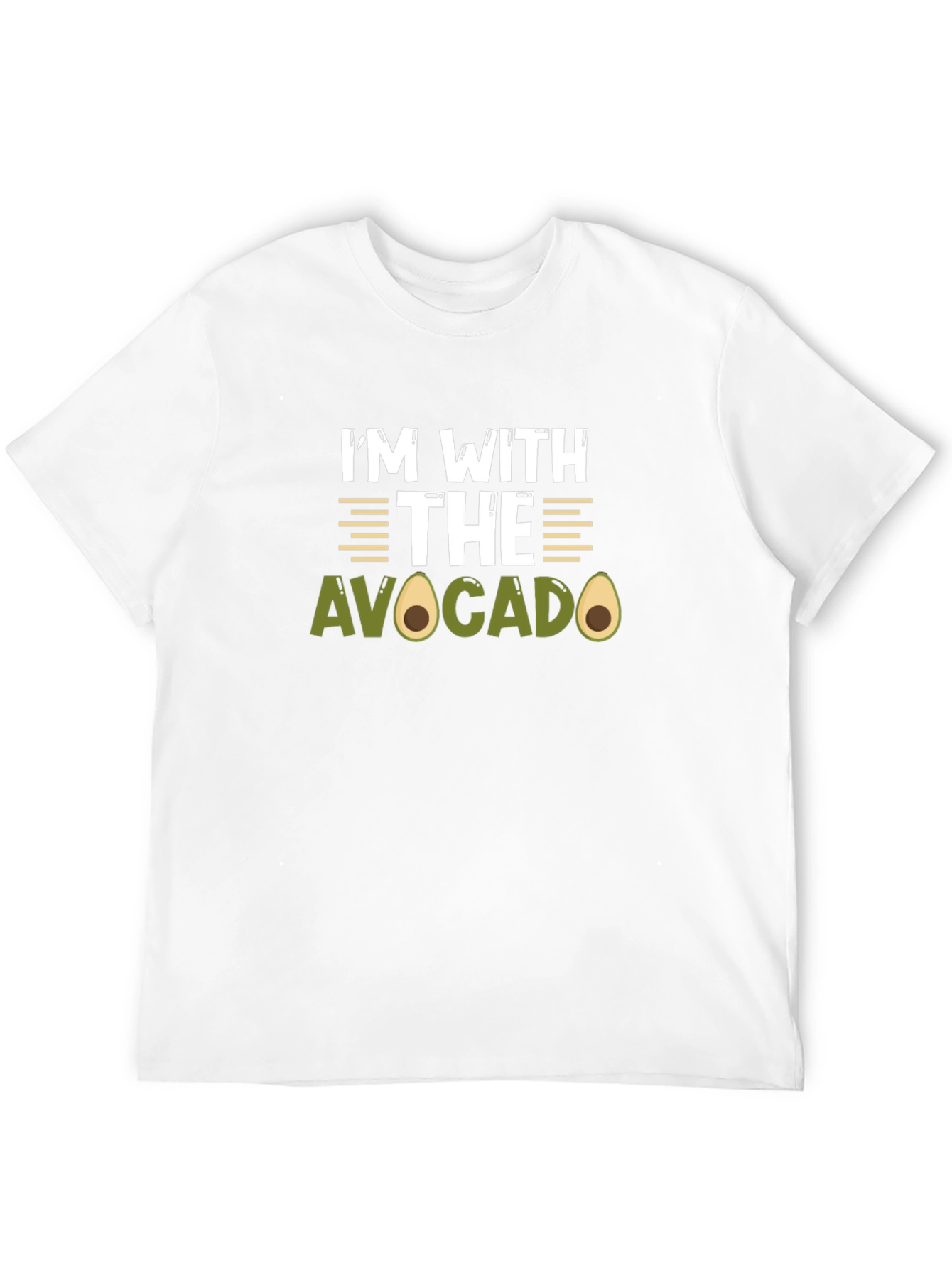 Im With The Avocado Funny Graphic T-Shirt
