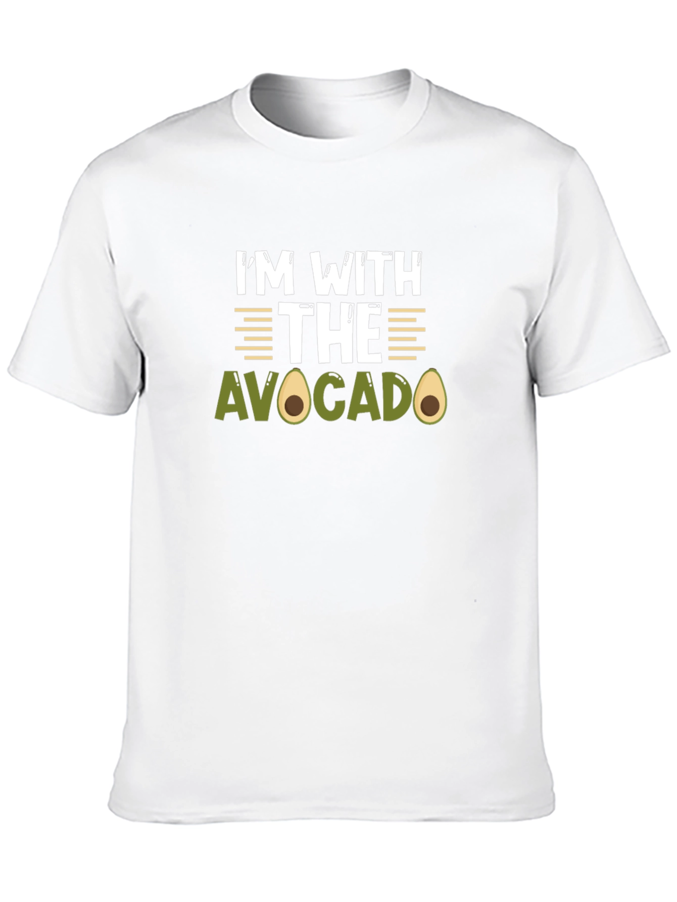 Im With The Avocado Funny Graphic T-Shirt
