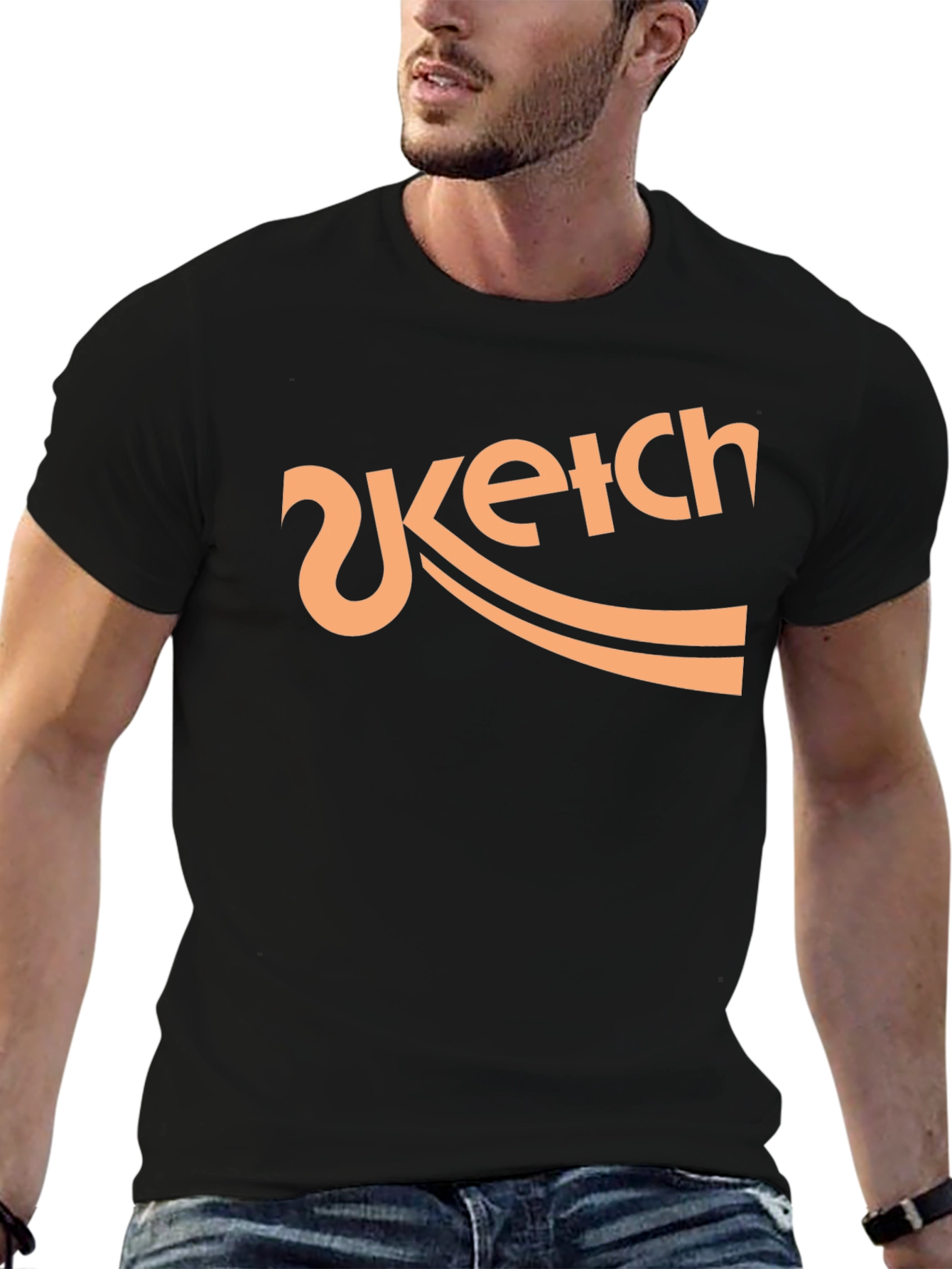 Sketch Logo Black T-Shirt Graphic Tee
