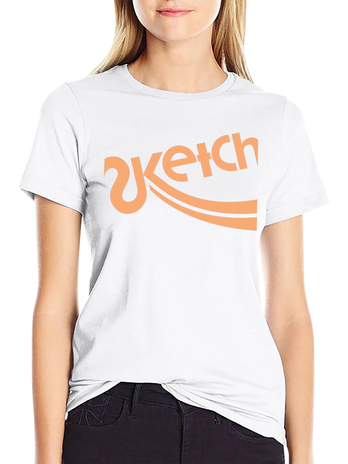 Sketch Logo Black T-Shirt Graphic Tee