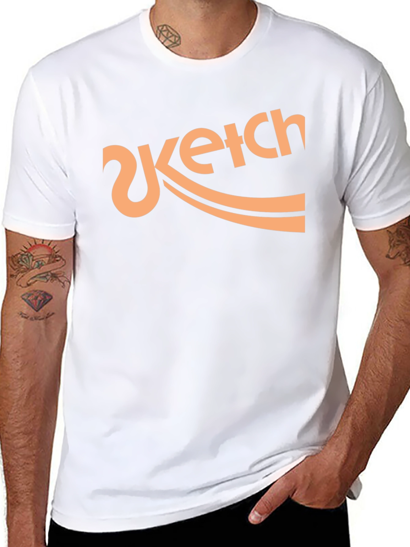 Sketch Logo Black T-Shirt Graphic Tee