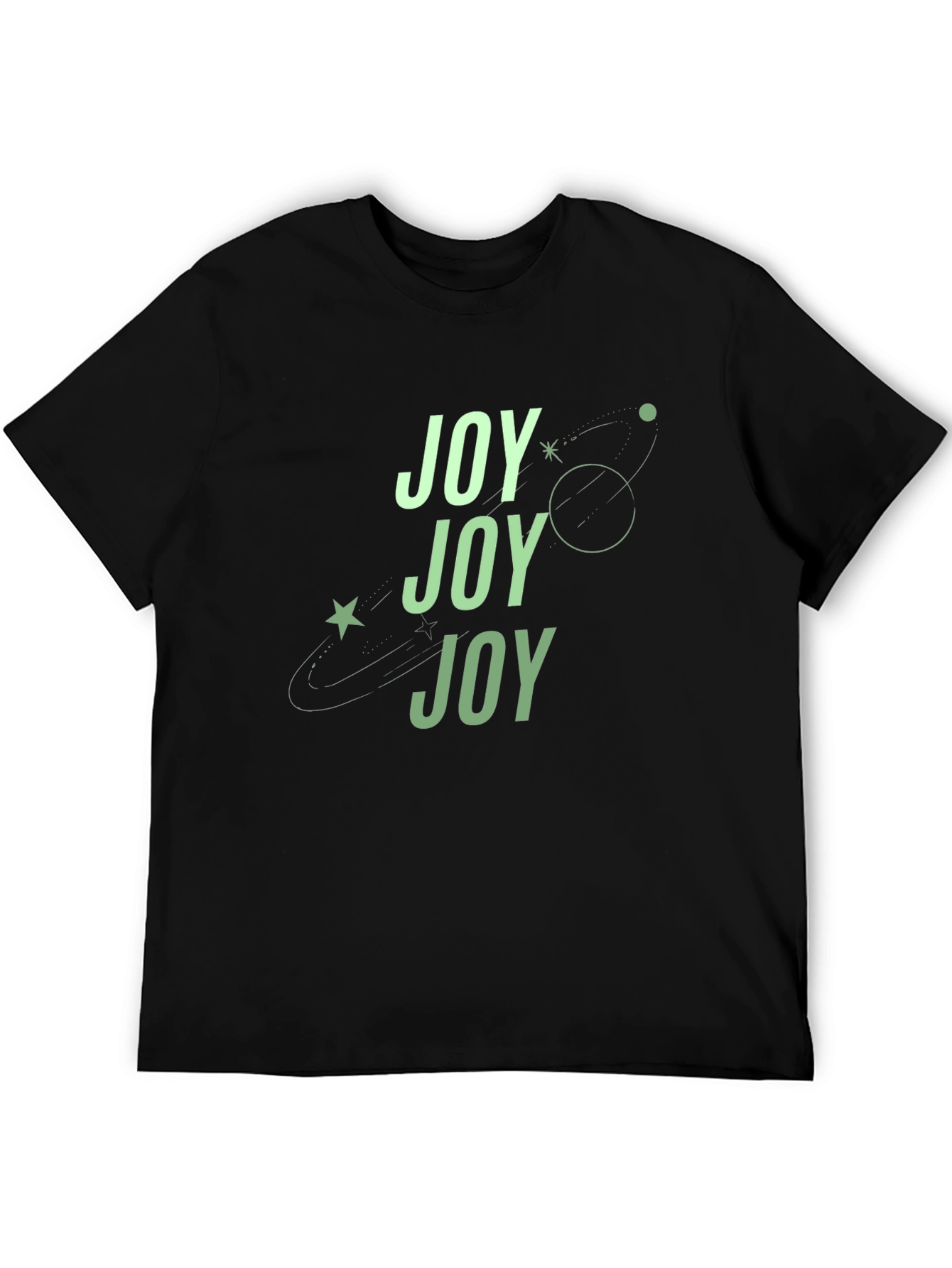 Joyful Black Graphic Tee