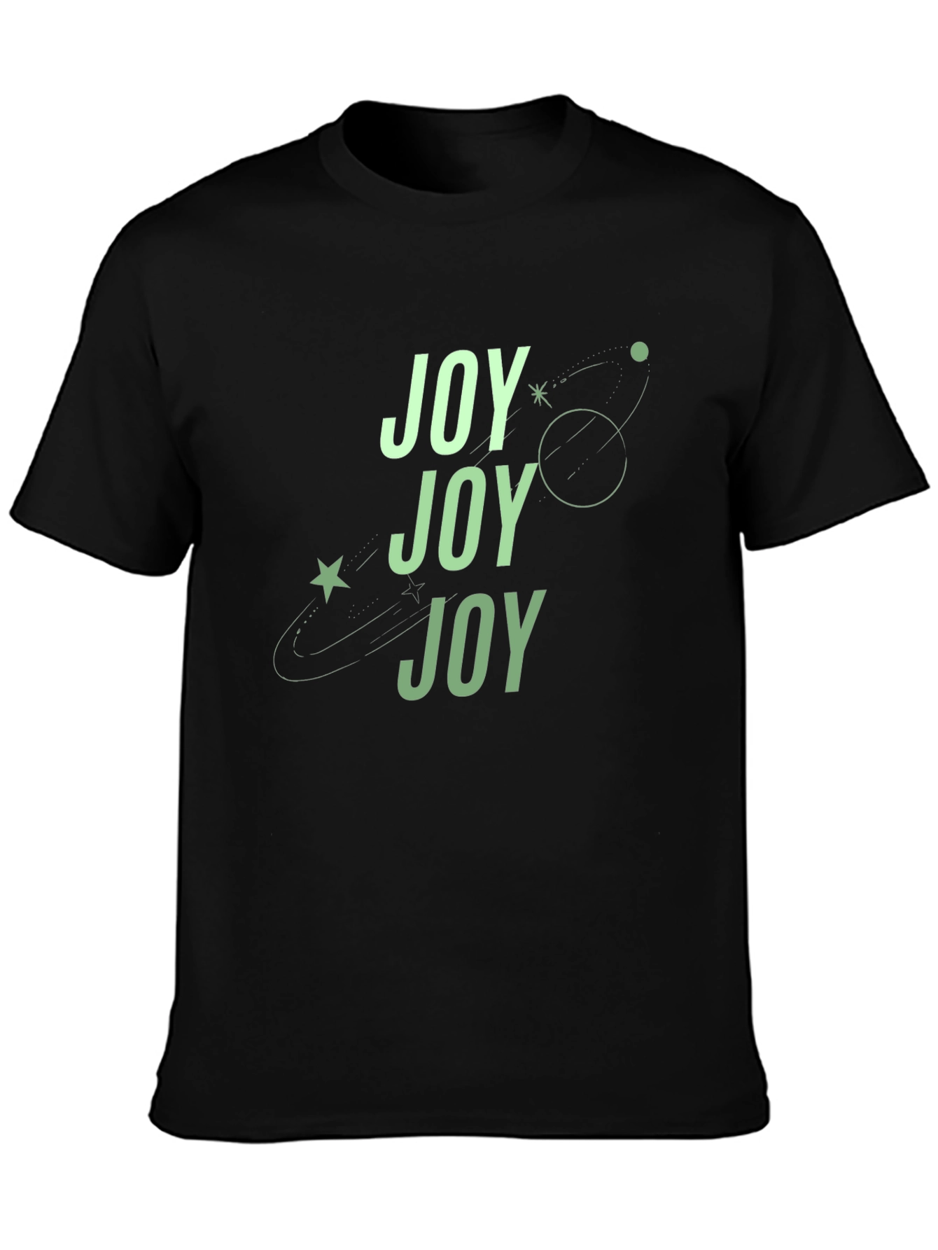 Joyful Black Graphic Tee