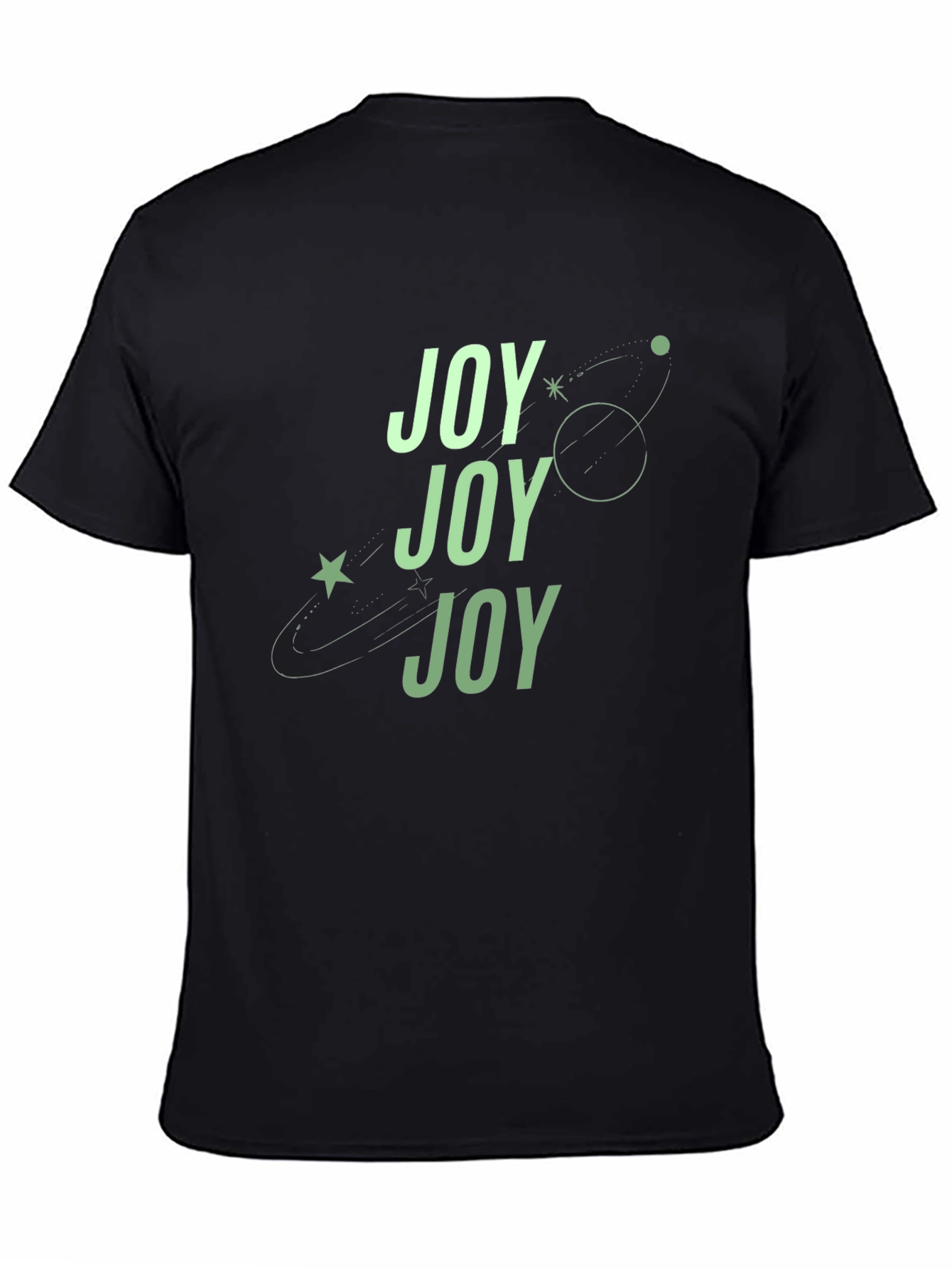 Joyful Black Graphic Tee